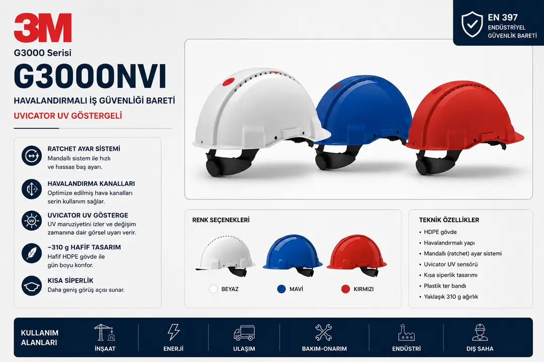 3M G3000NVI teknik özellikleri