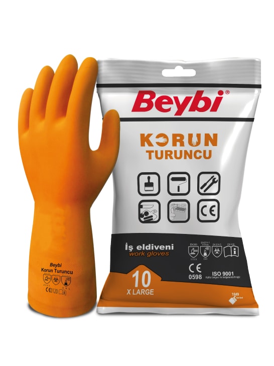 BEYBİ Korun Turuncu İş Eldiveni
