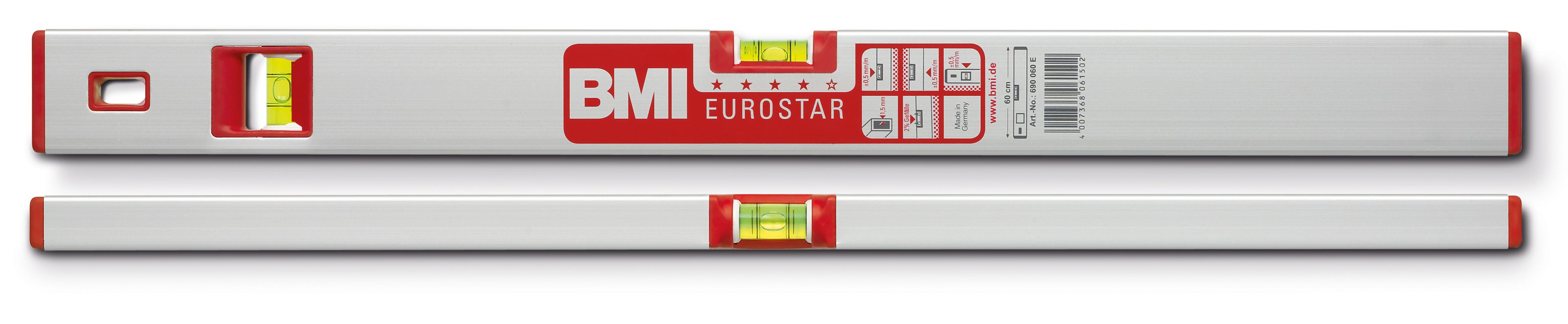 Bmı Euro Star690050em  Alü. Mıknatıslı Su Terazisi 50cm