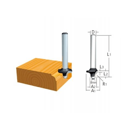 Freze Bıçağı 6x20 Mm