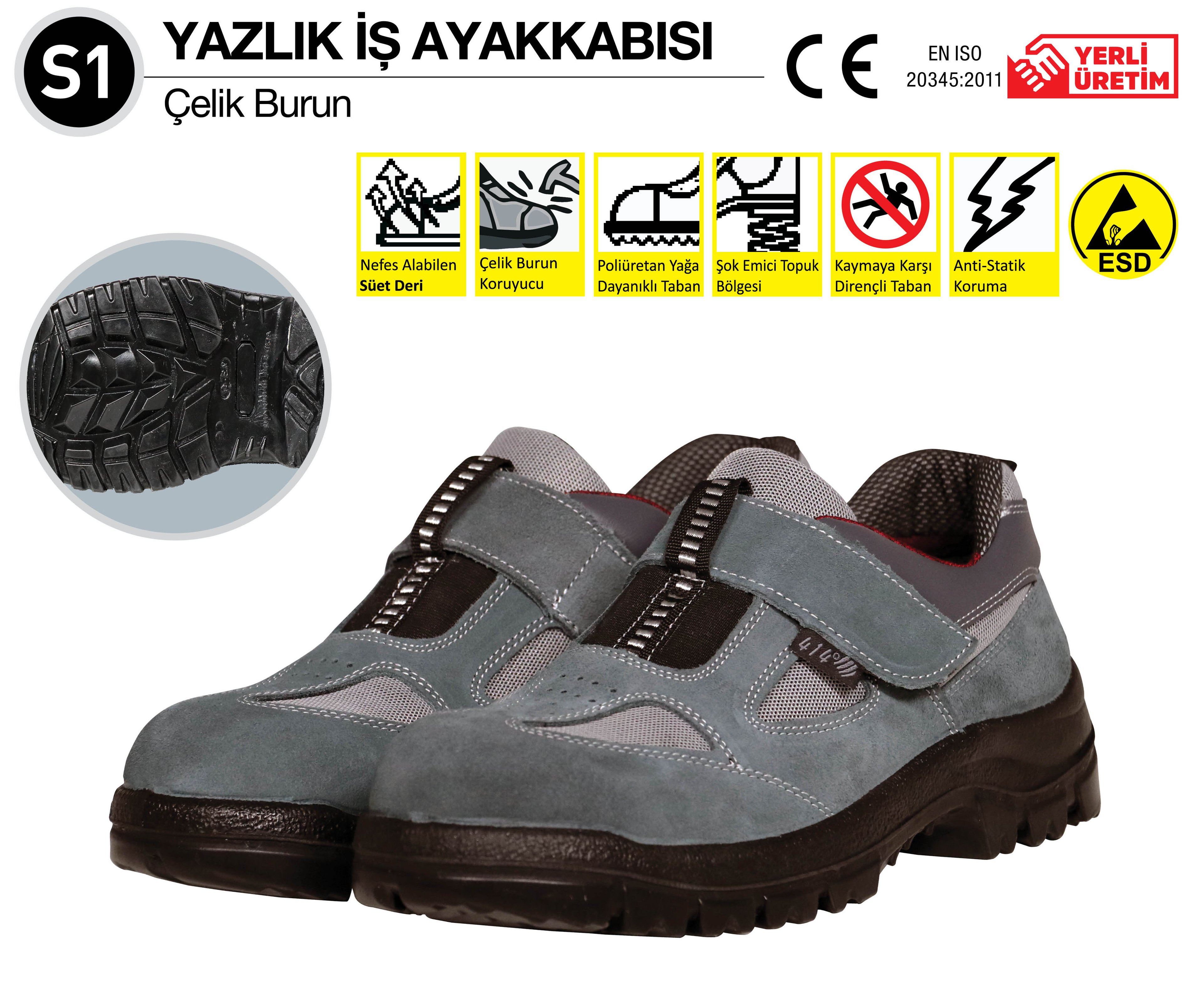 S1 Yazlık Iş Ayakkabısı No:39