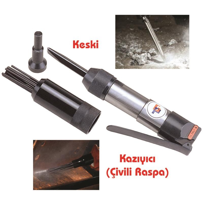 Havalı Keski + Kazıyıcı (Çivili Raspa)