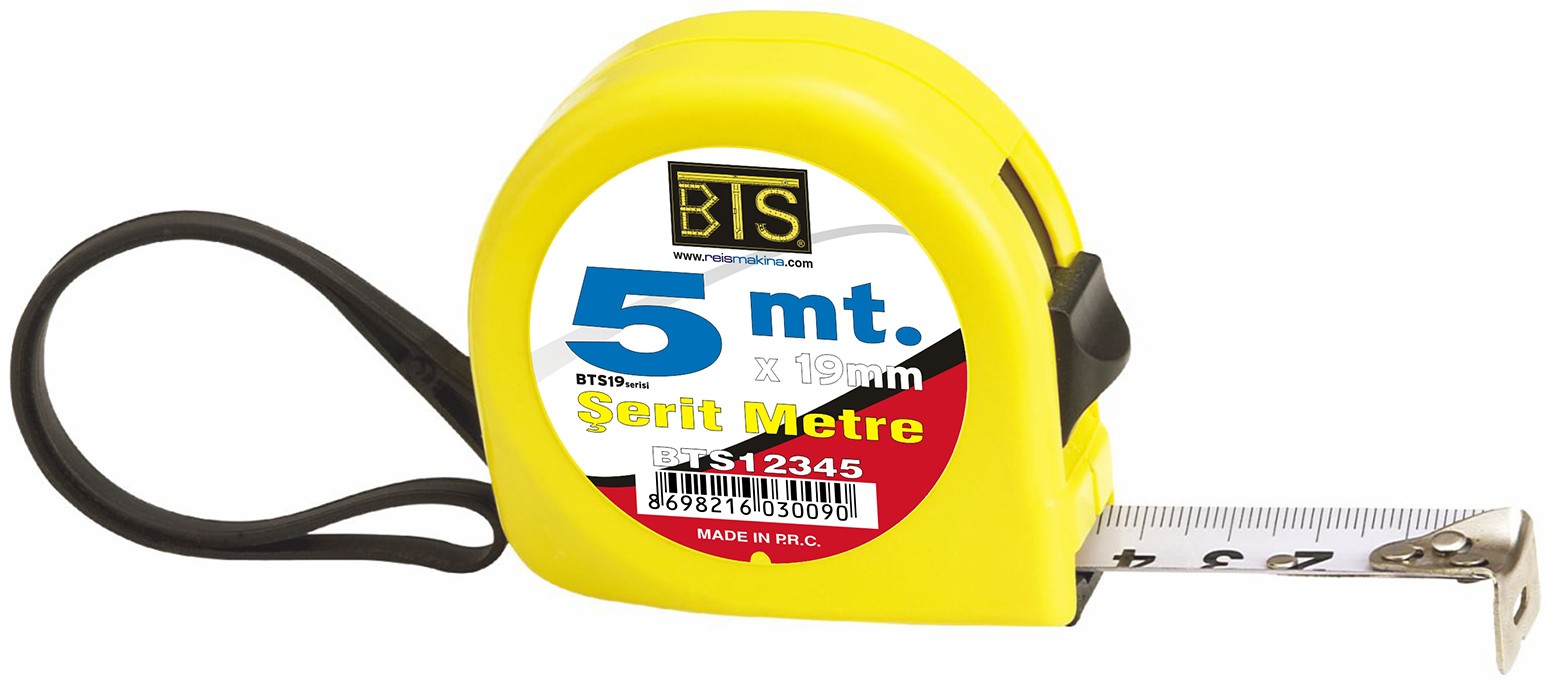 Bts19 Serisi Şerit Metre 5mt X 19mm