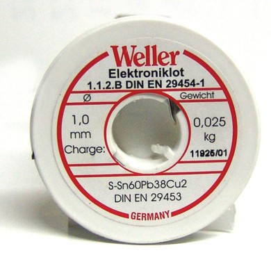 weller Aksesuar El 60/40 - 25 Kendinden Pastalı Lehim Teli