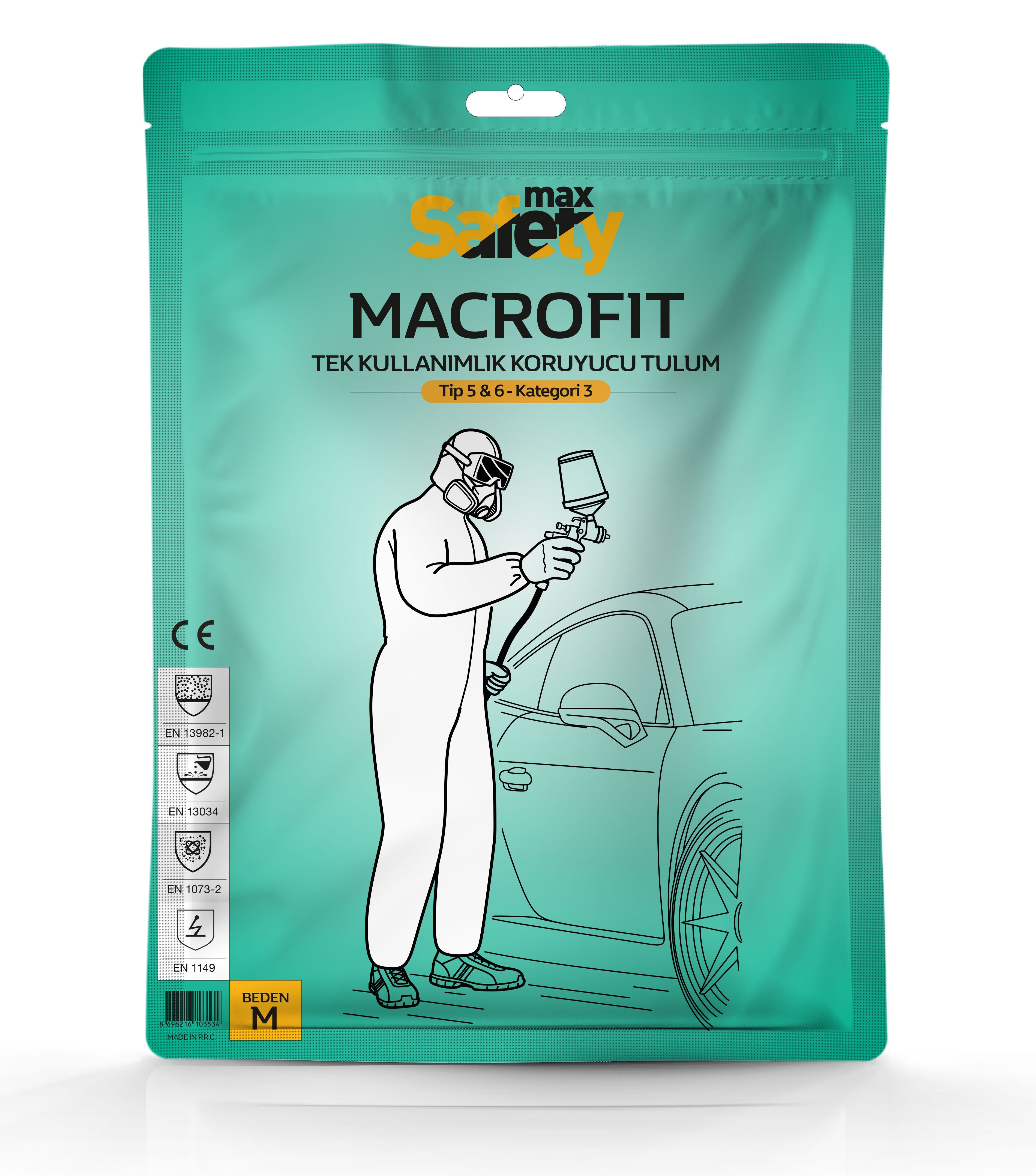 Maxsafety Macrofıt Dısposable Coveralls