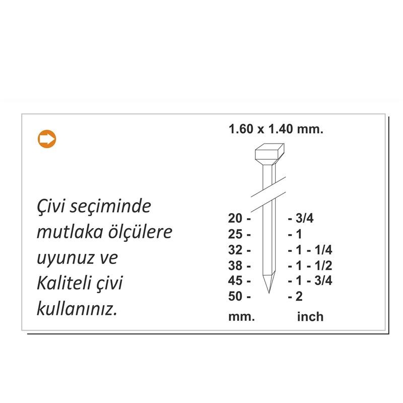 Gıson Gpf16/50 Havalı Çivi Çakma Tabancası