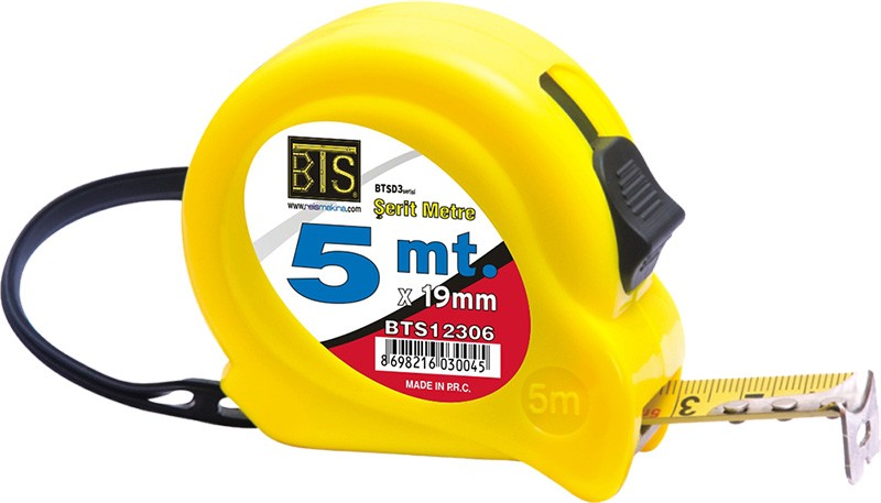 Btsd3 Serisi Şerit Metre 5mt X 19mm