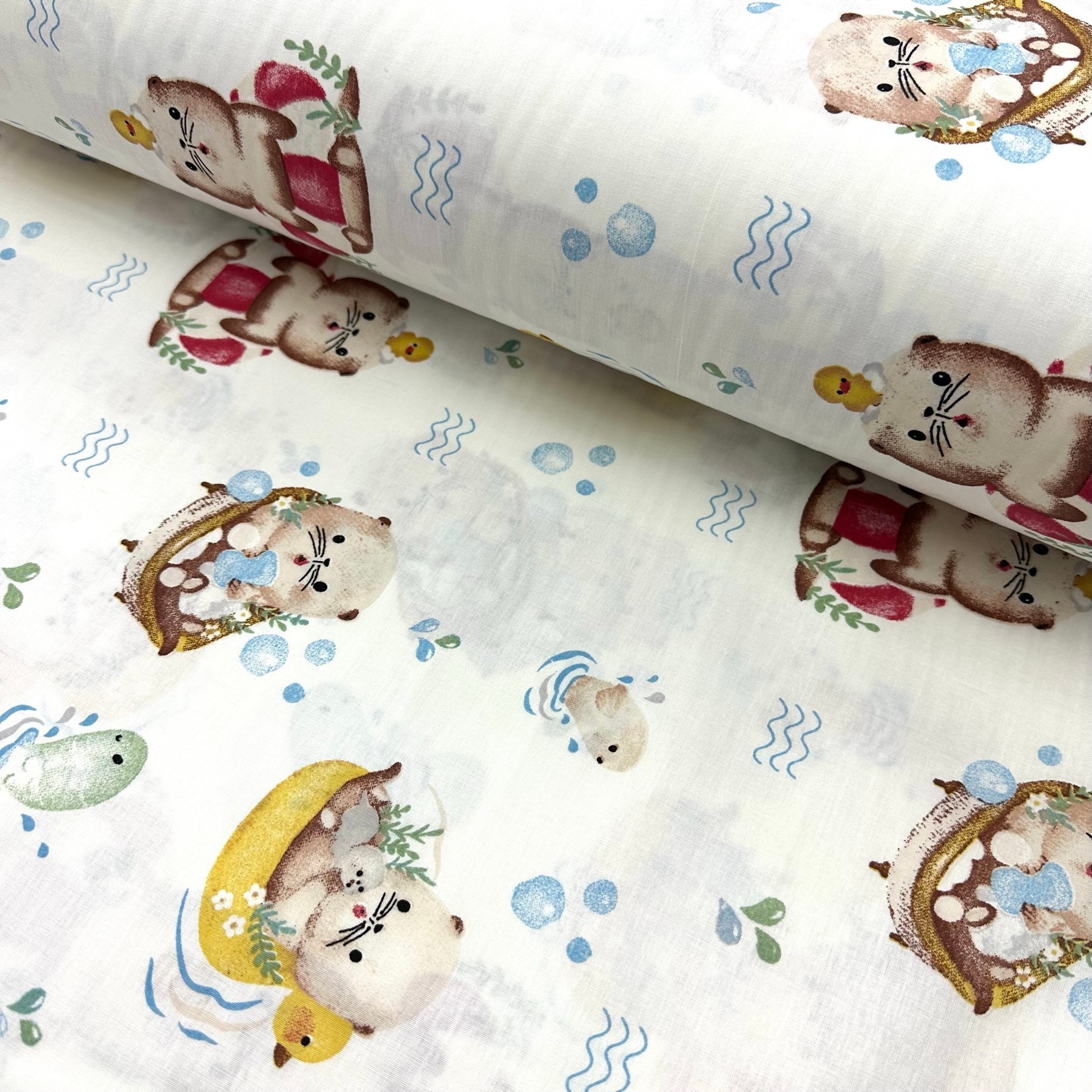 Baby Cats Poplin Fabric