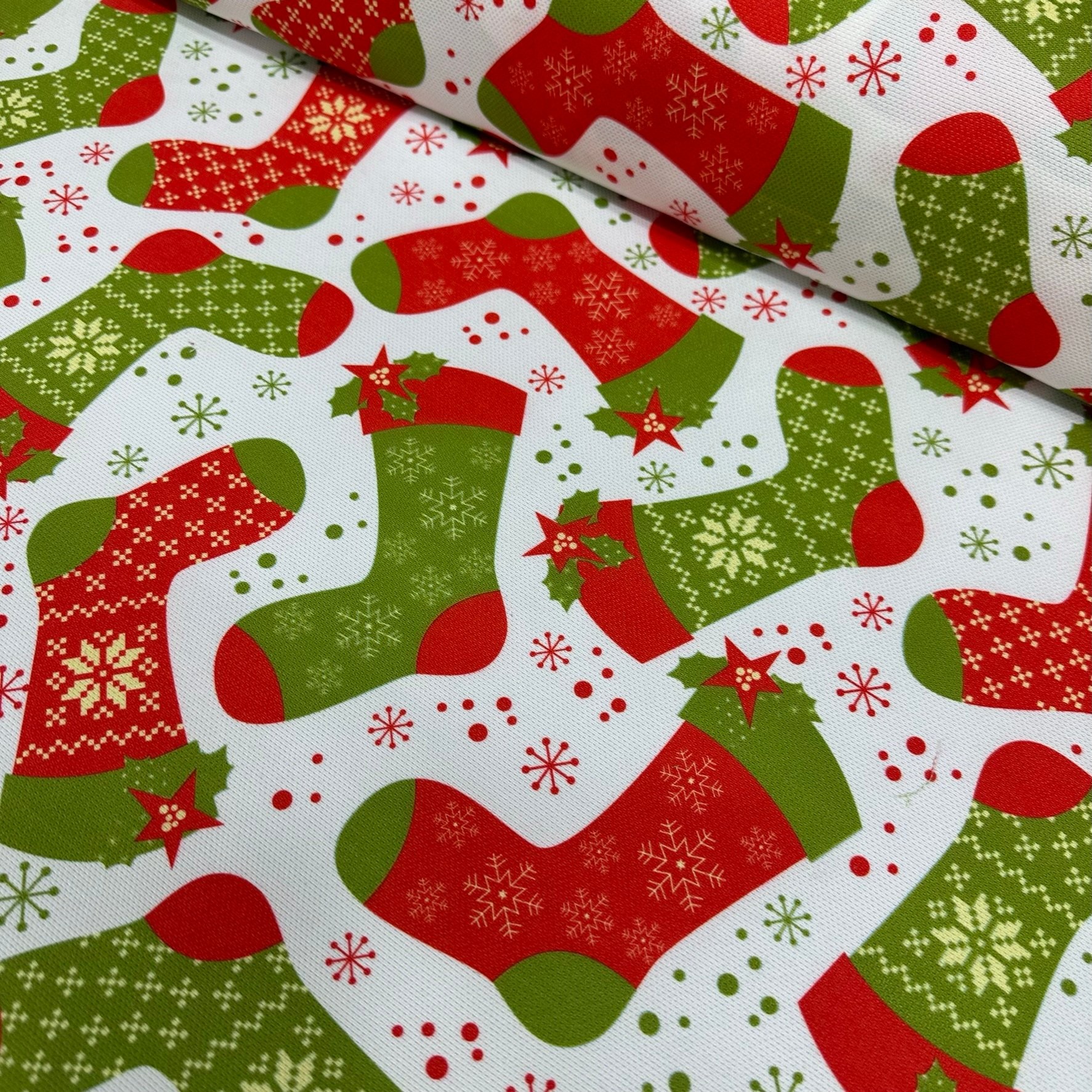 Christmas Socks Digital Printing Fabric