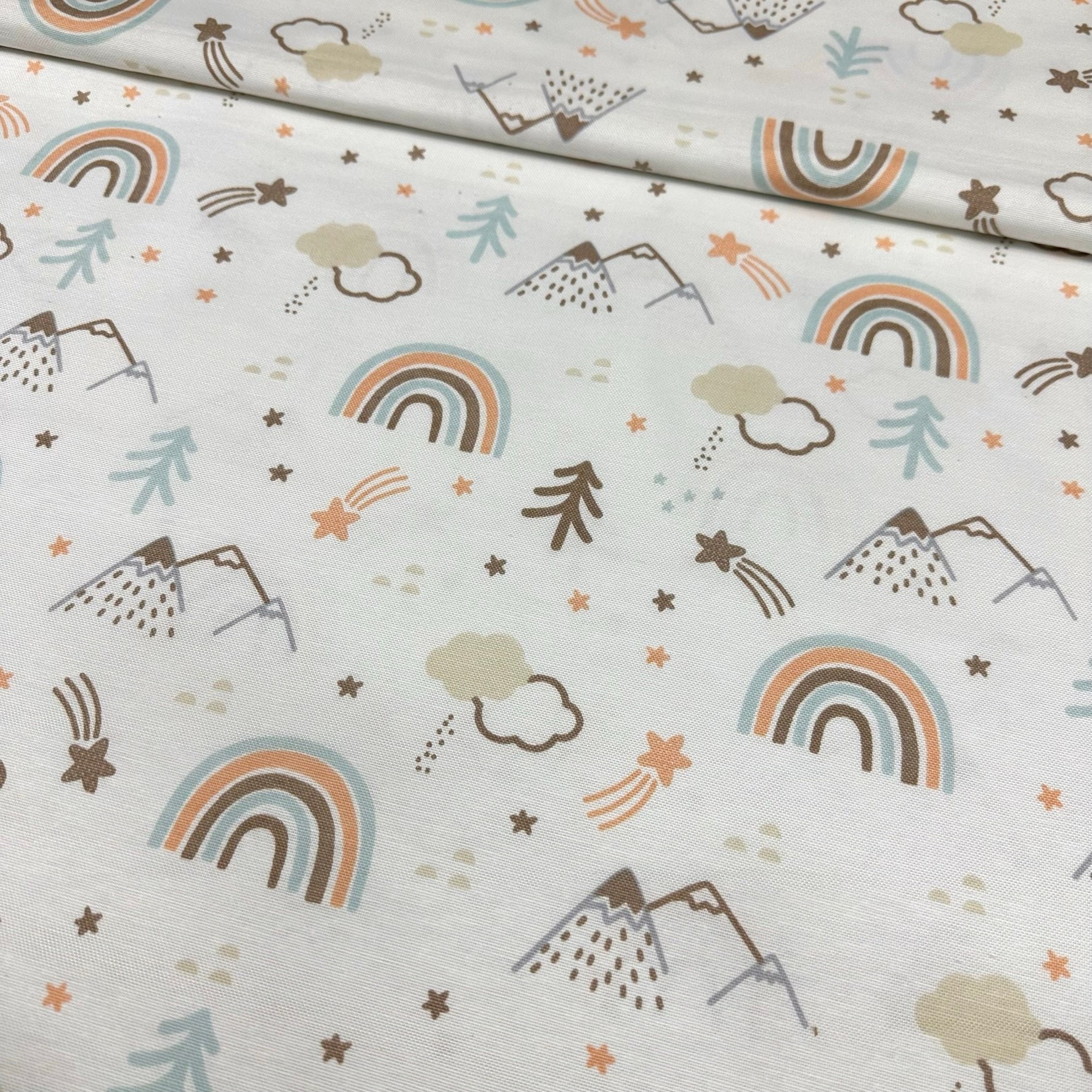 Rainbow Panama Linen Fabric