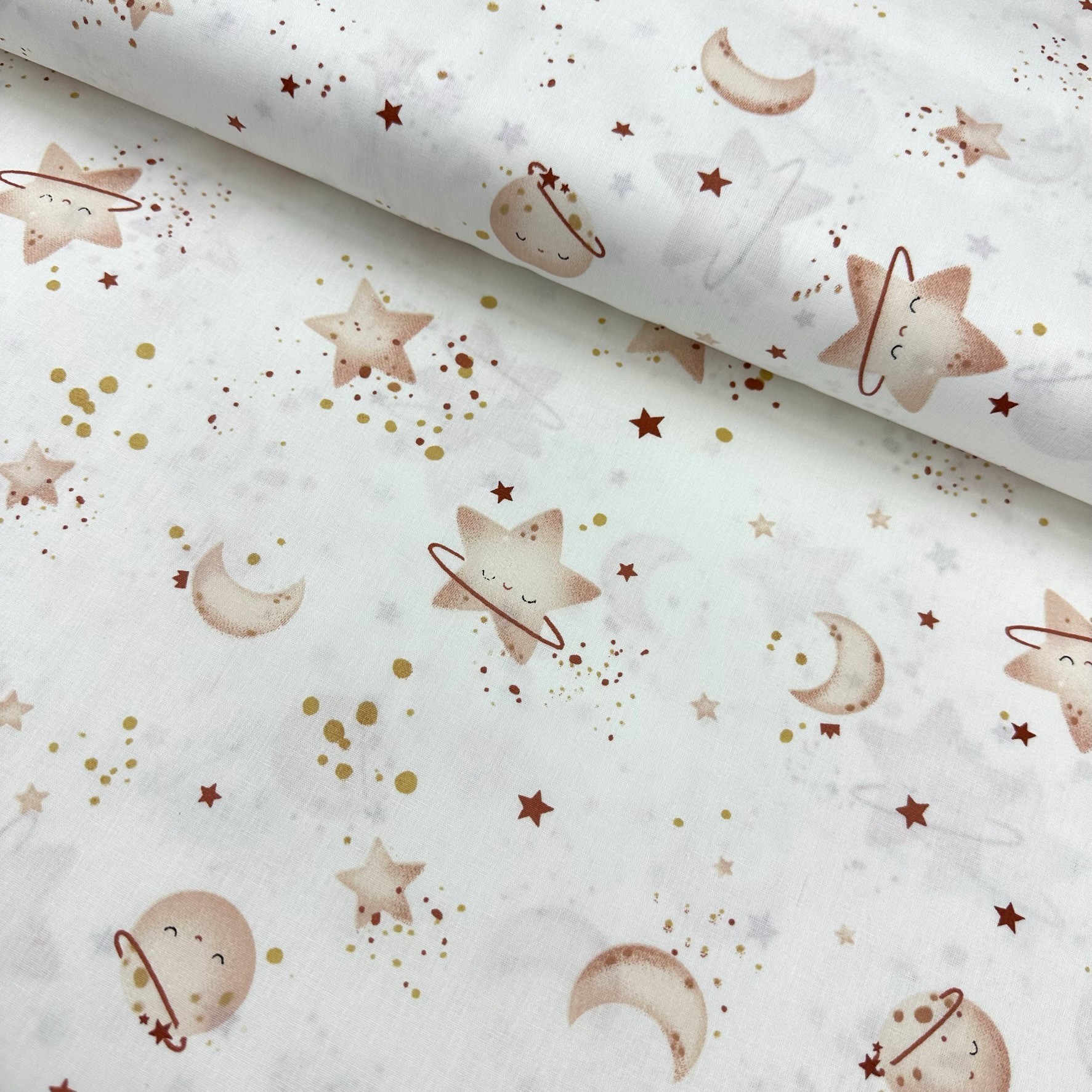 Sleeping Stars Poplin Fabric