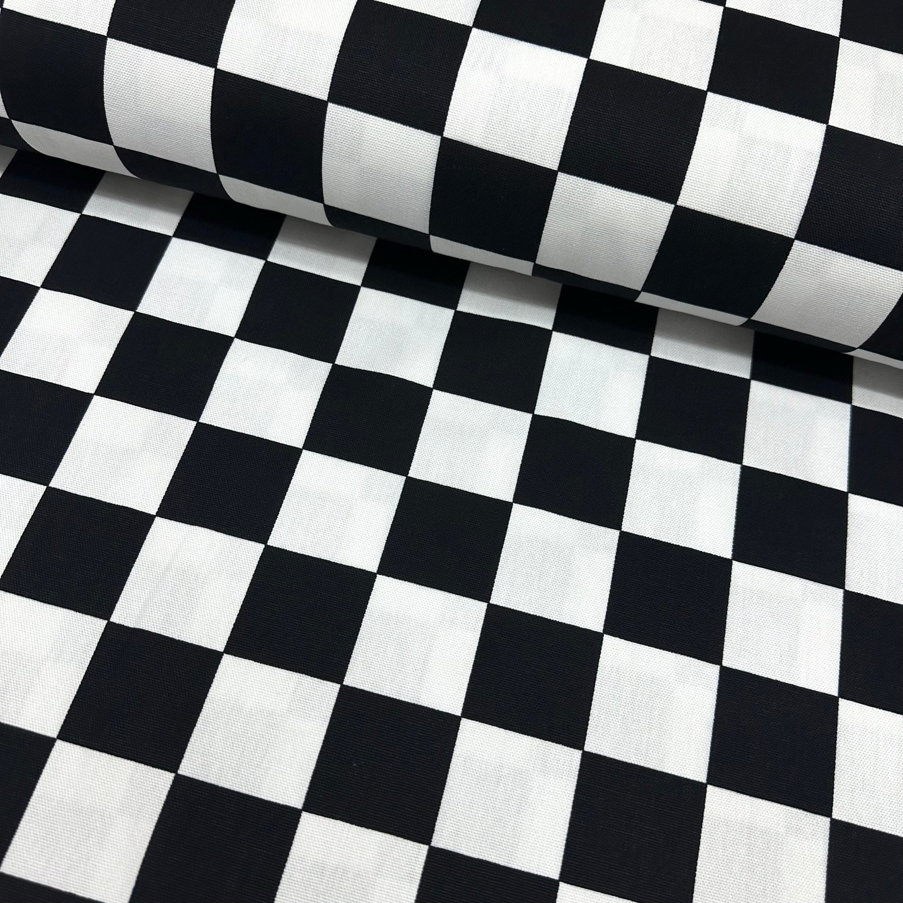 Checkers Panama Linen Fabric