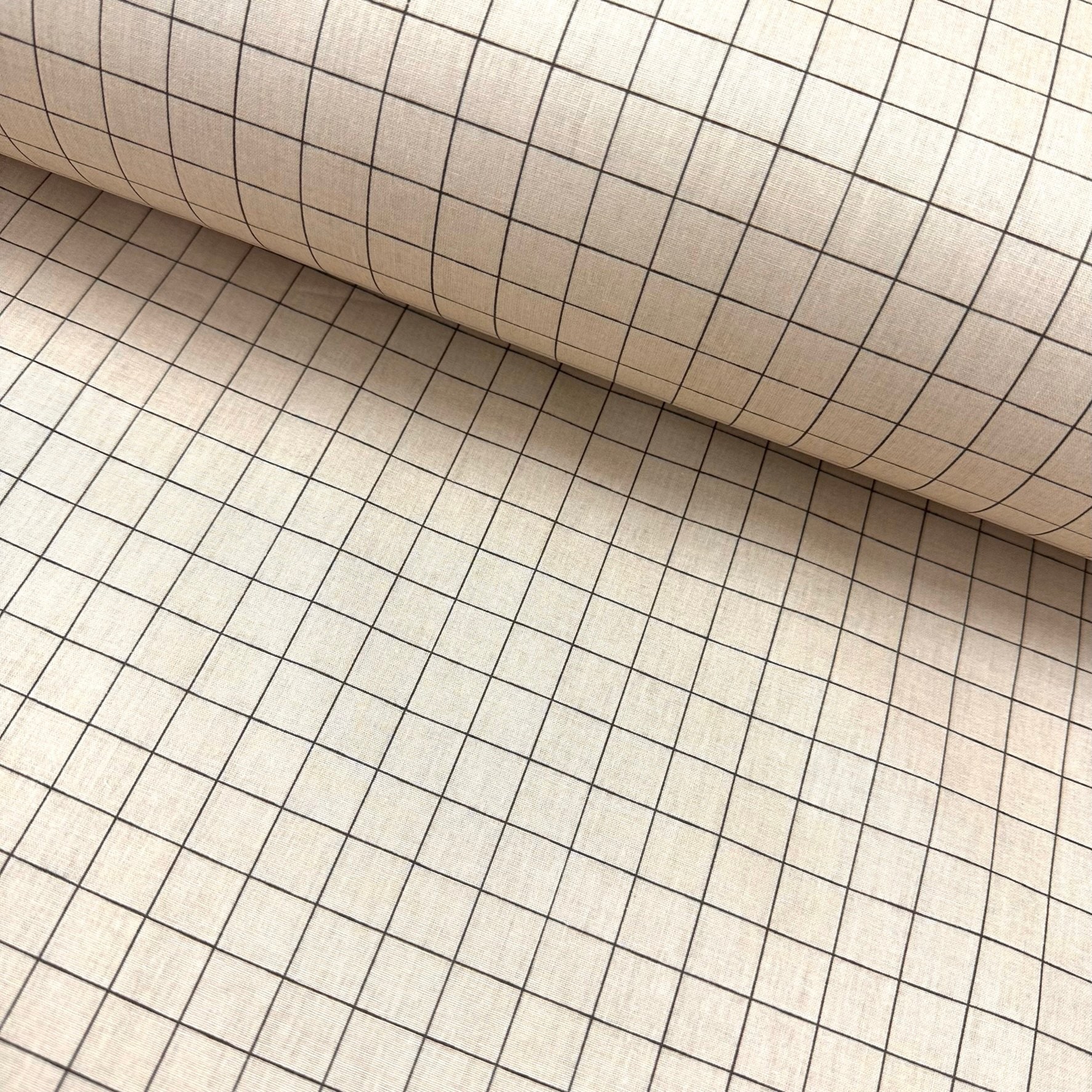 Sequential Square Poplin Fabric