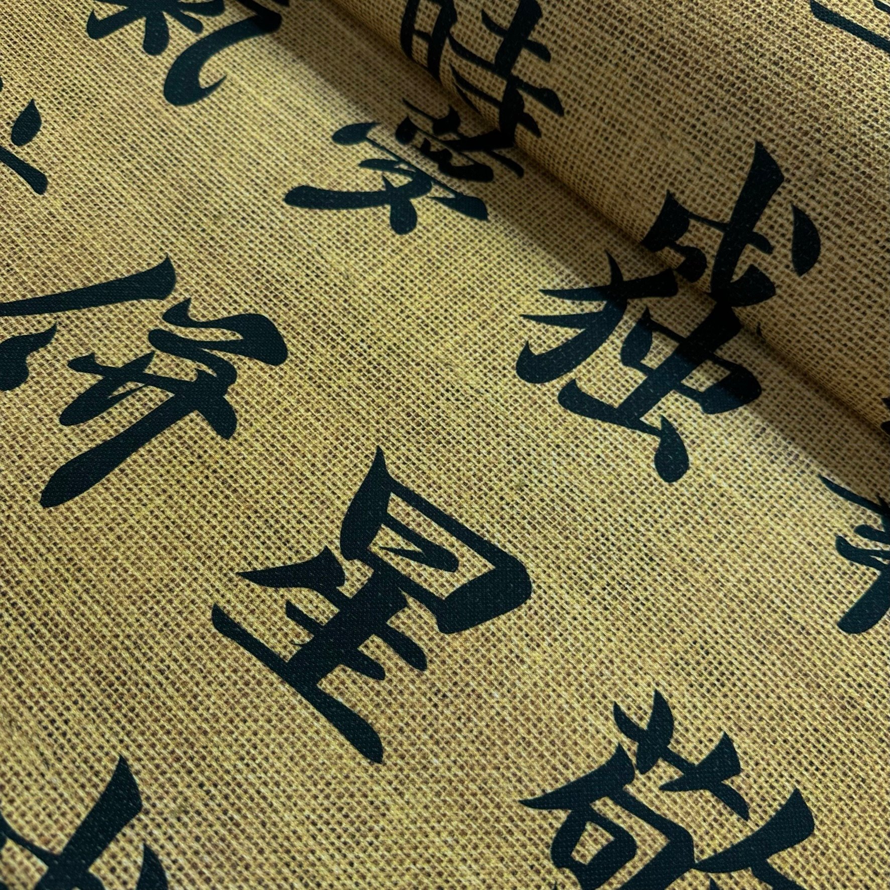 Japanese Letters Digital Printing Fabric