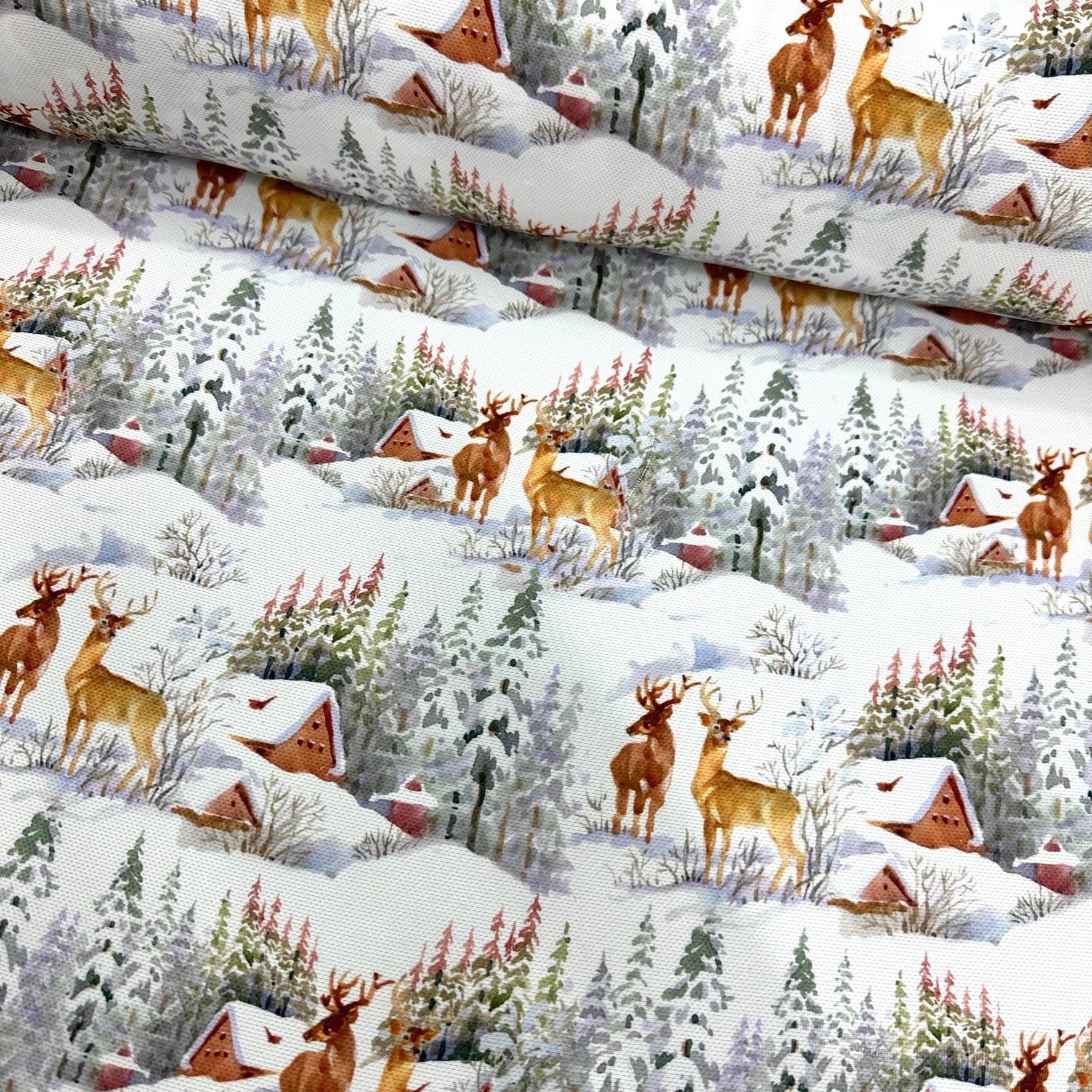 Snowy Forest Digital Printing Fabric