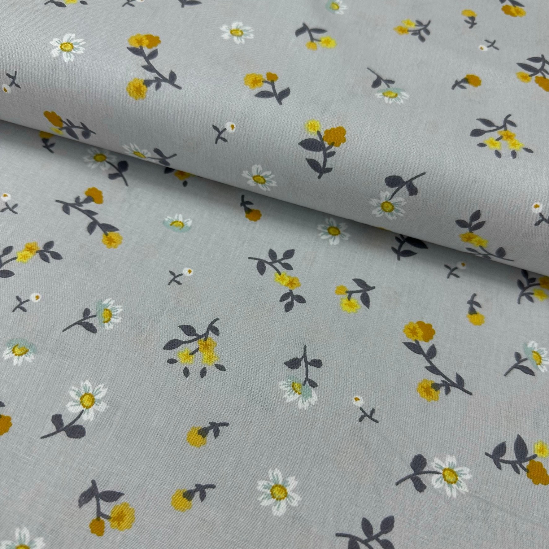 Daisy And Poppy Poplin Fabric