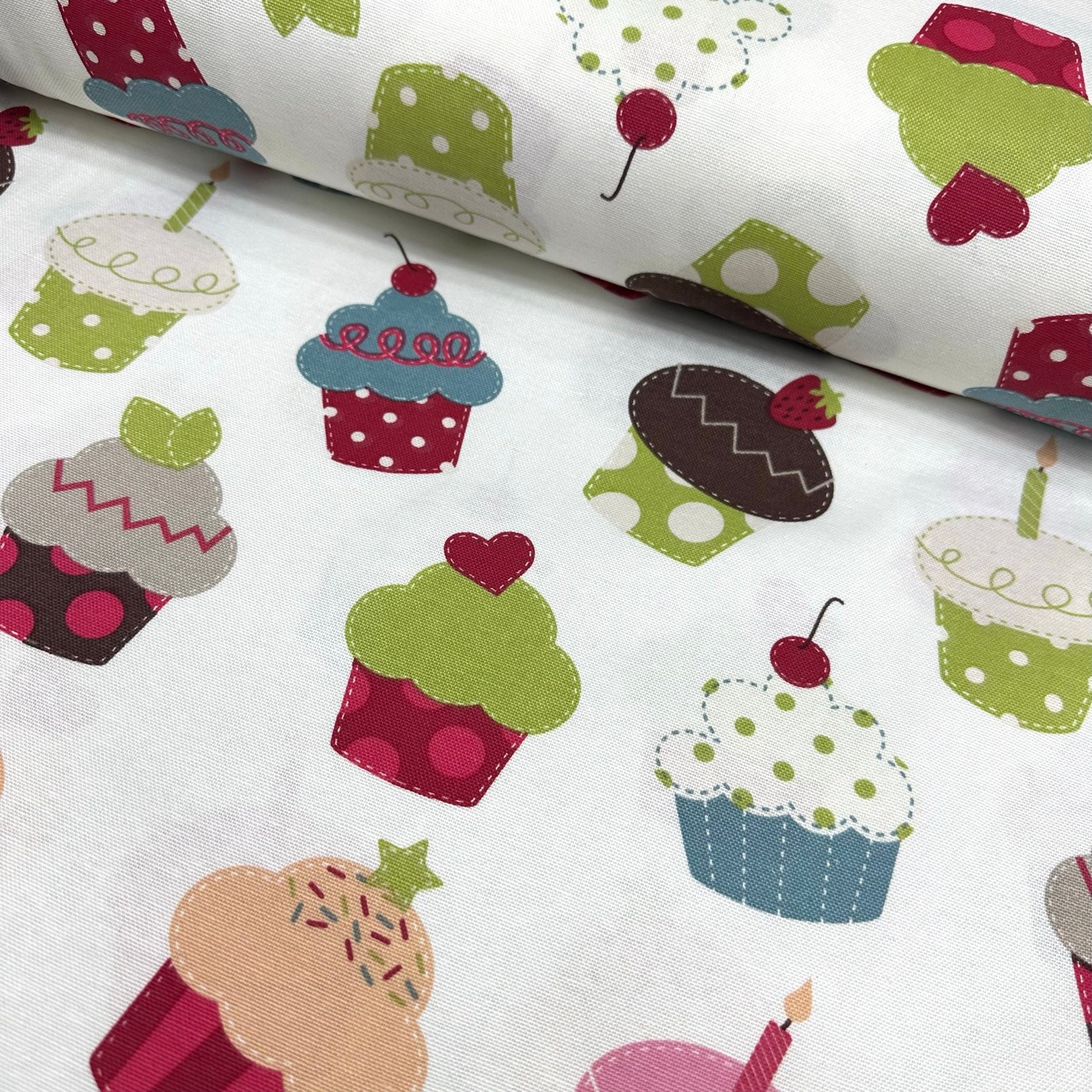 Cupcake Panama Linen Fabric