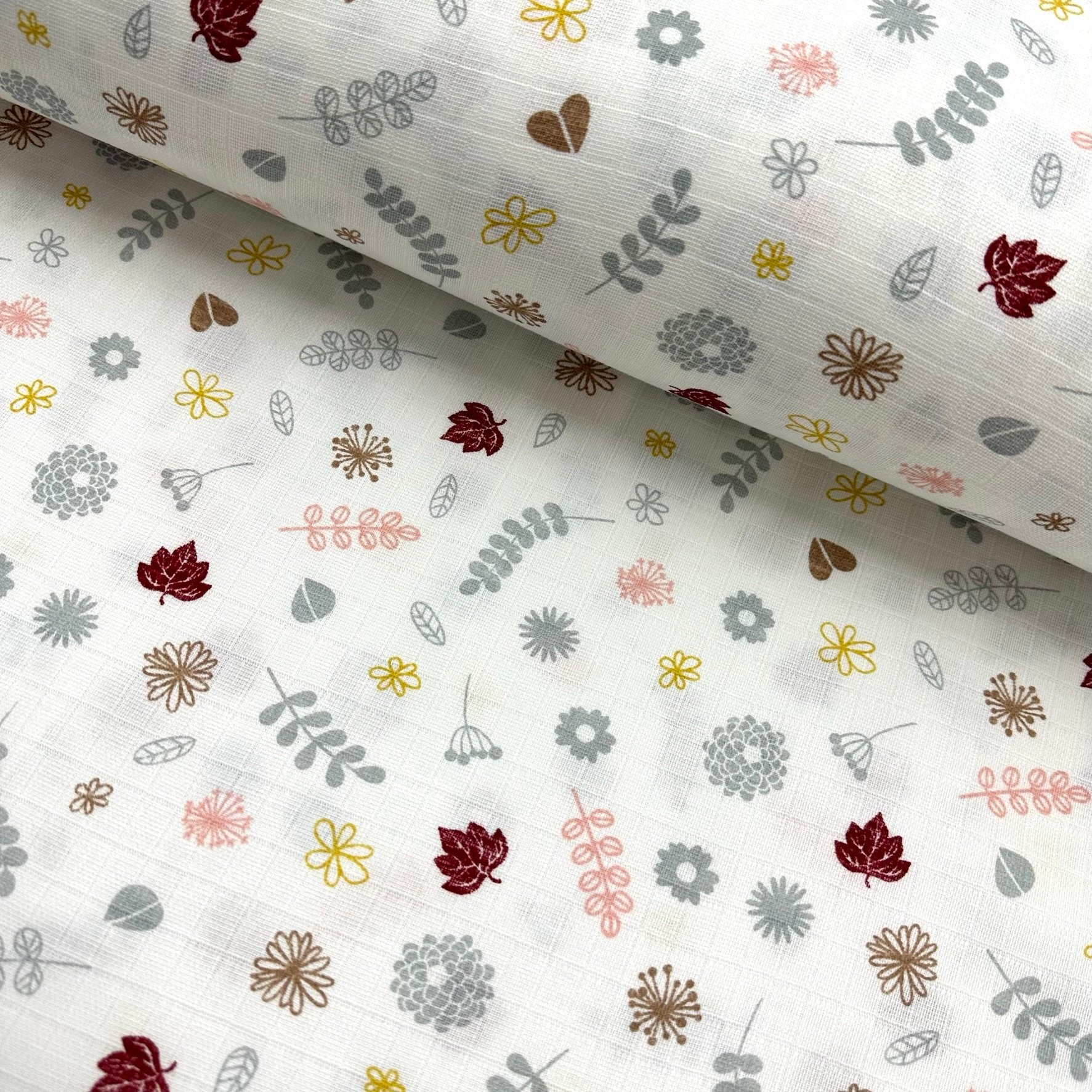 Crispy Autumn Muslin Cloth Fabric