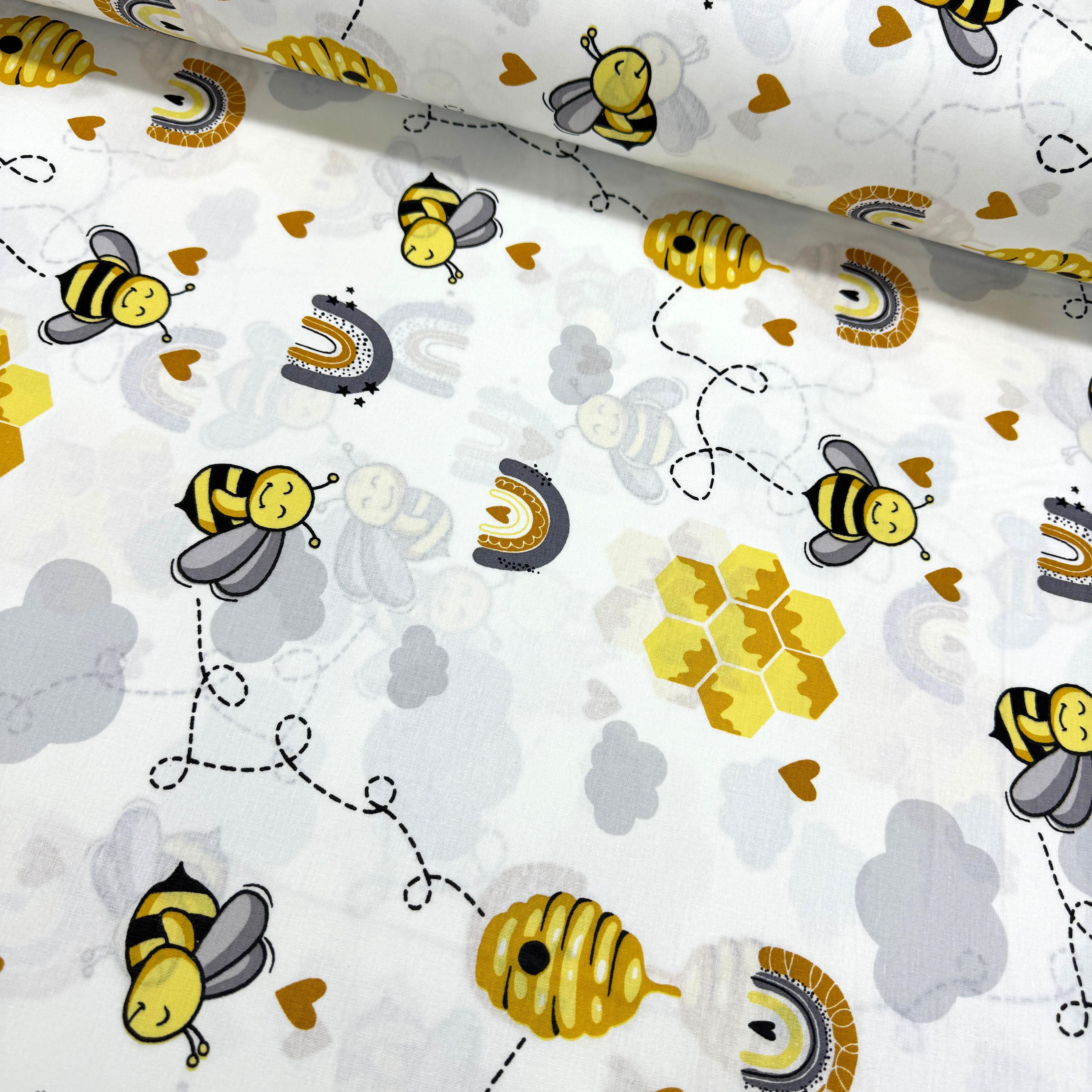 Buzz Buzz Bee Poplin Fabric