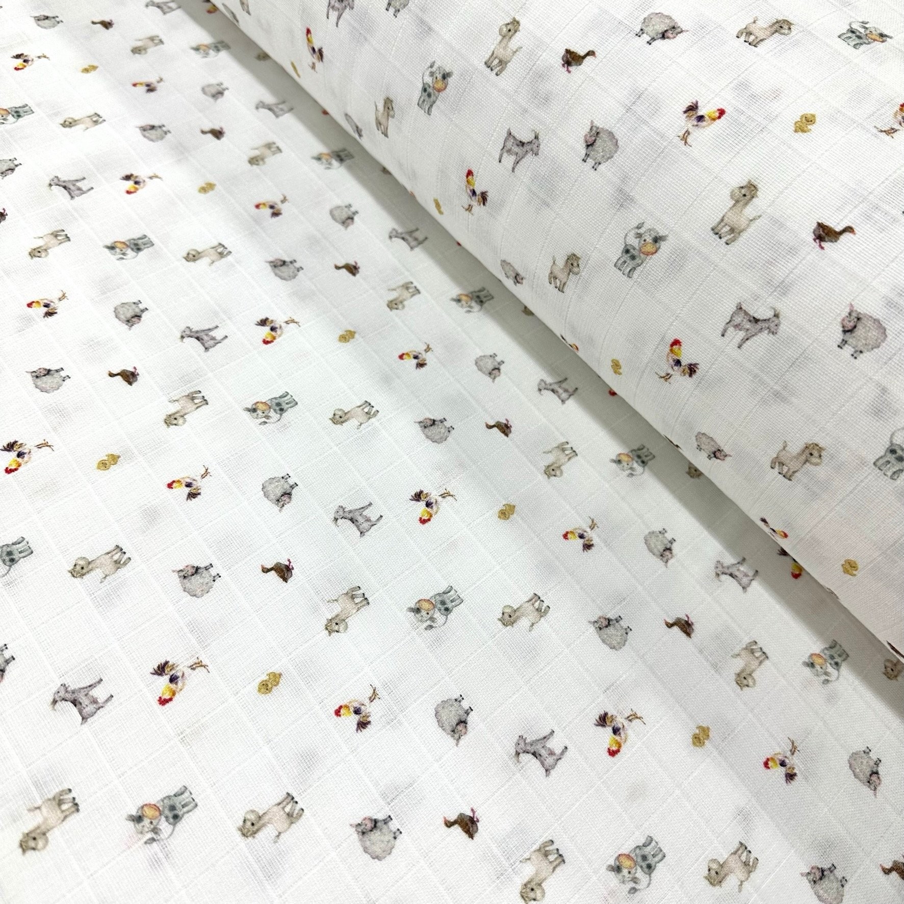 Small Farm Muslin Cloth Fabric