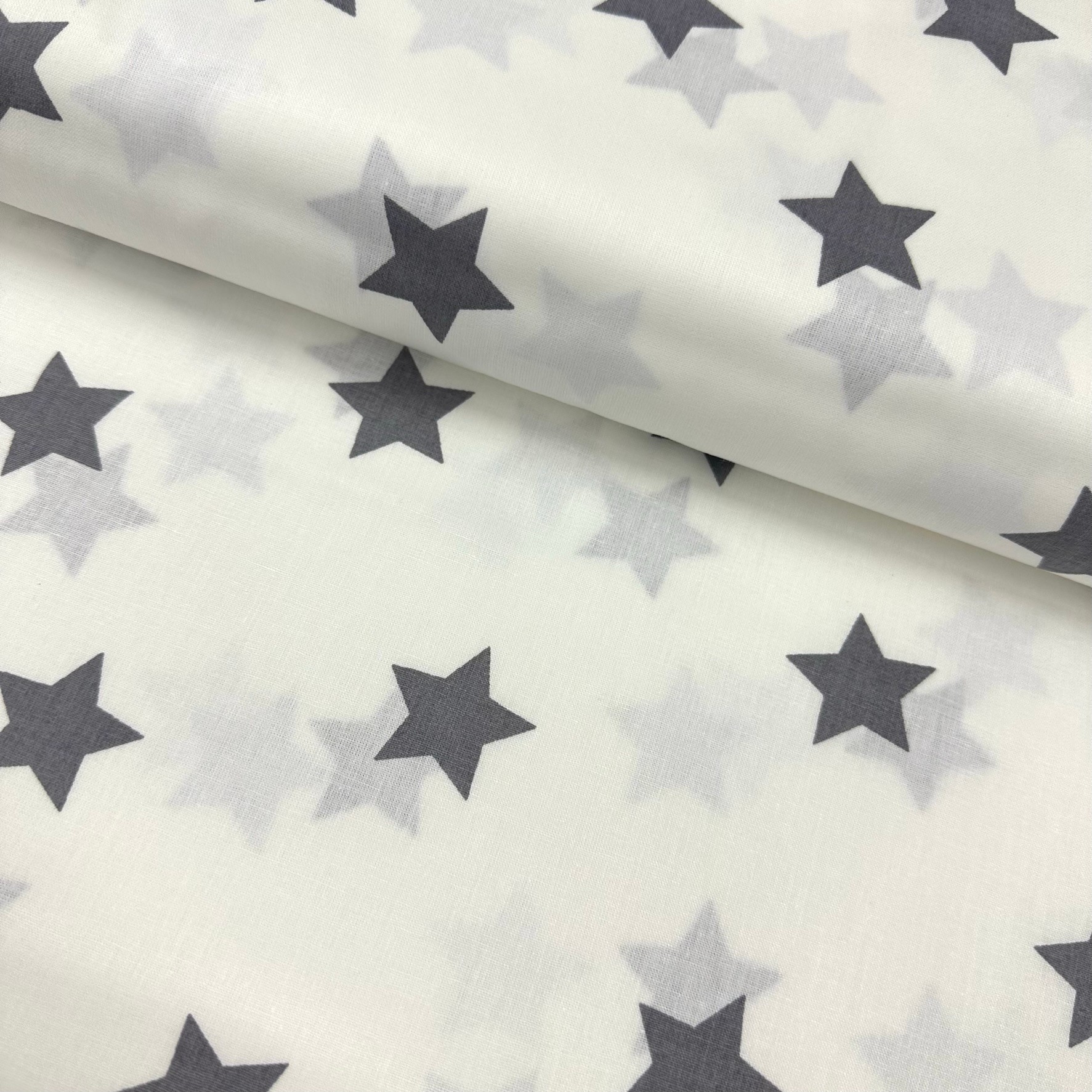 Messy Stars Poplin Fabric