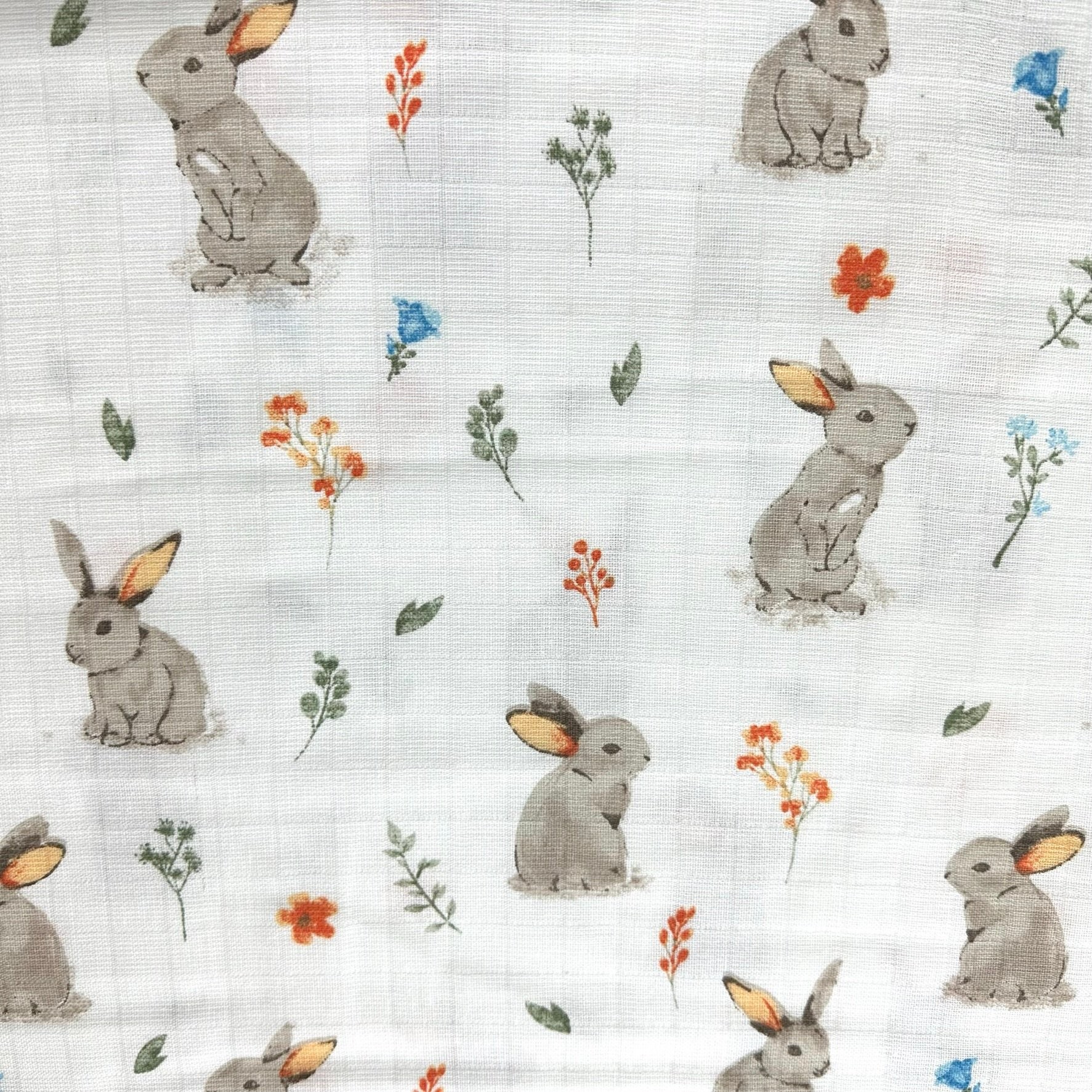 Flower Rabballs Muslin Cloth Fabric