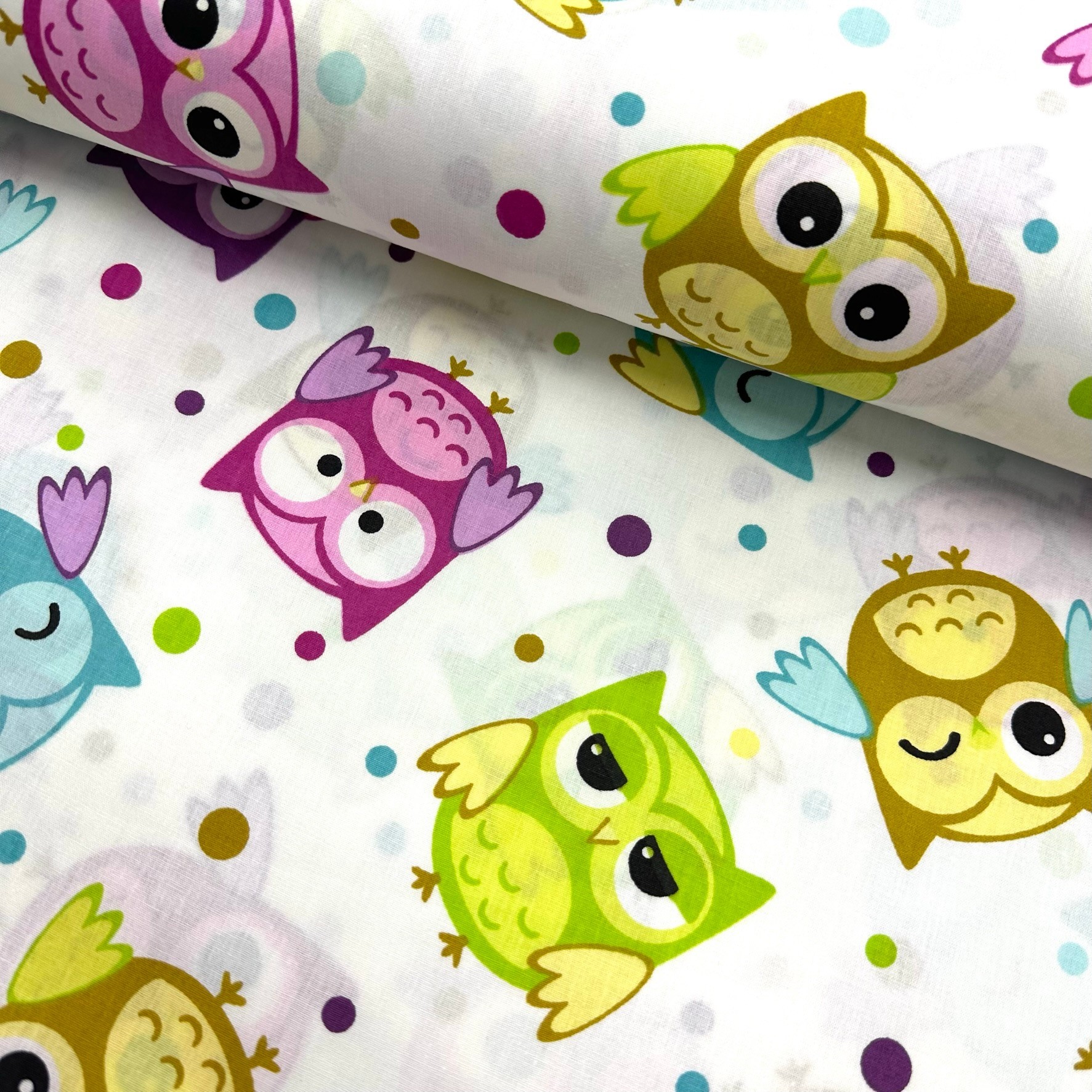 Pekus Owl Poplin Fabric