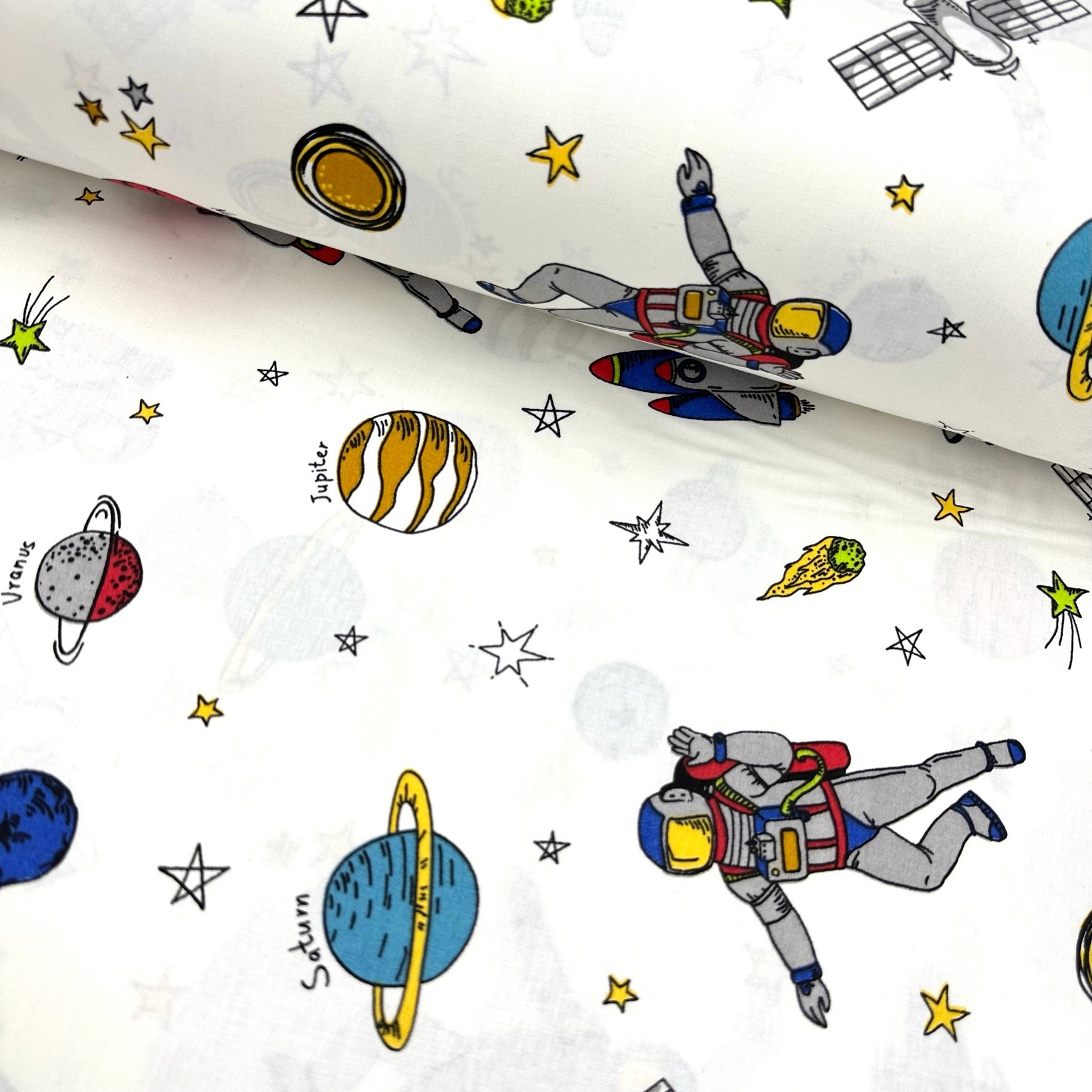 Space Traveler Poplin Fabric