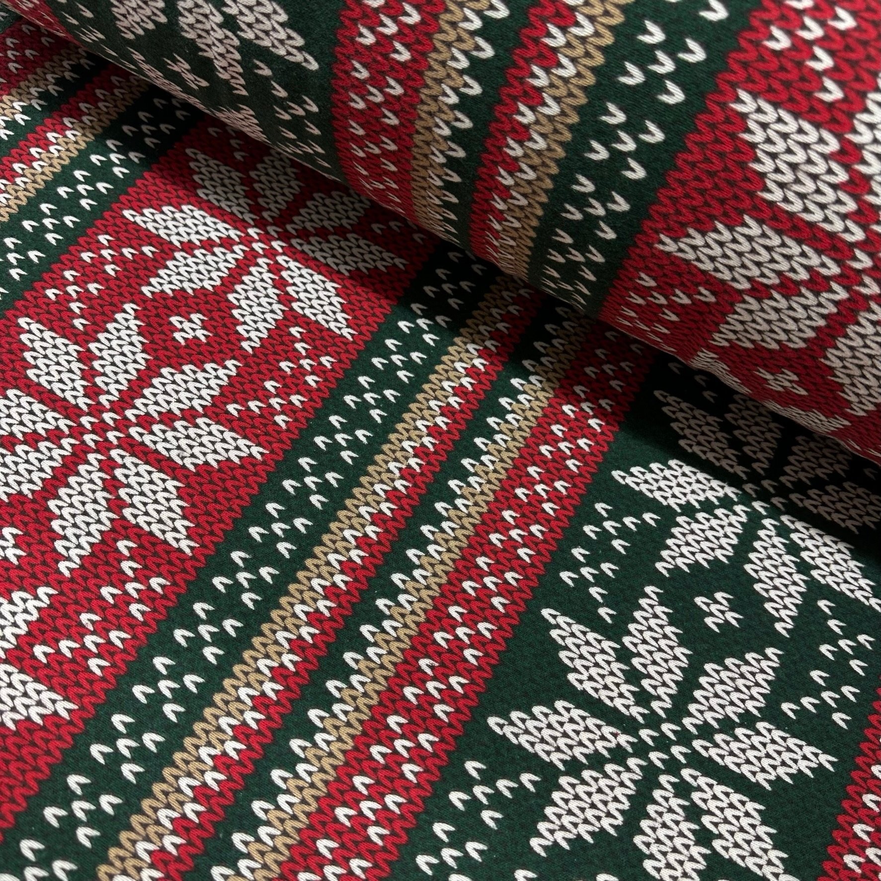 Christmas Shapes Flannel Fabric