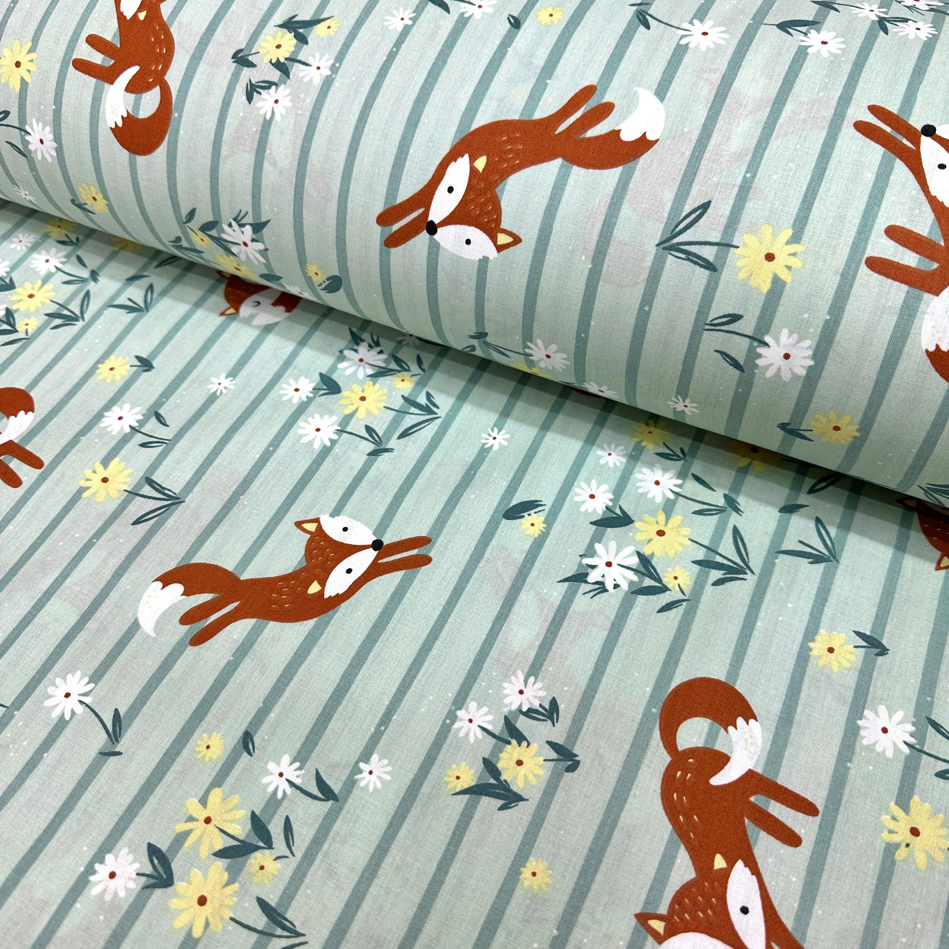 Red Fox Poplin Fabric