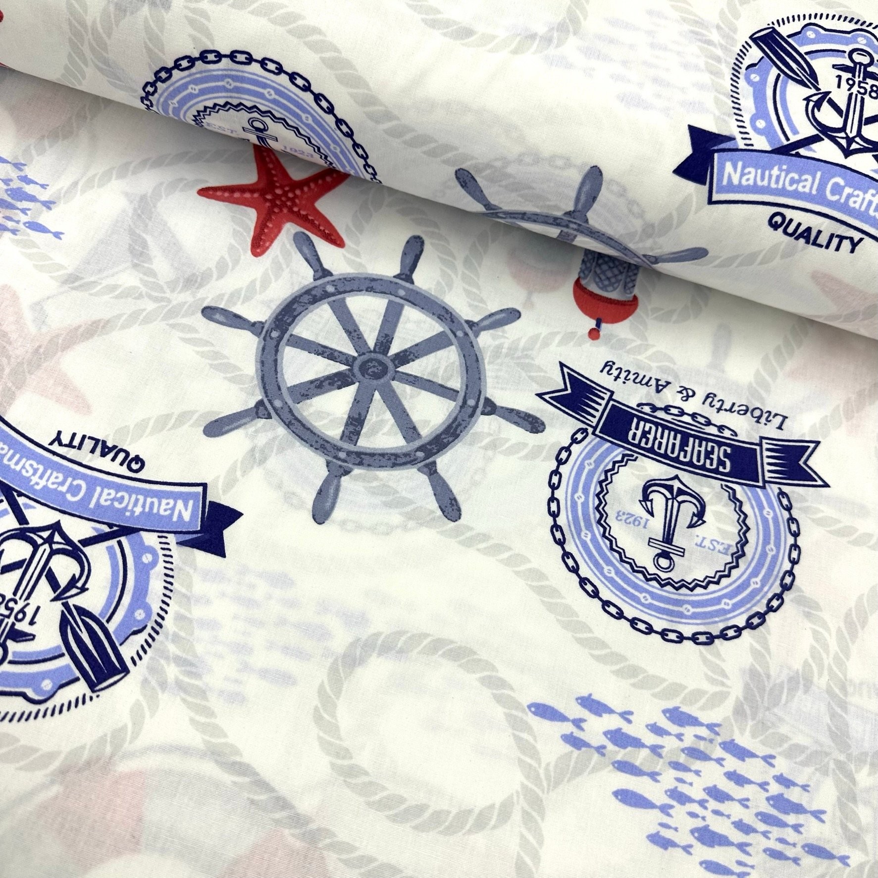 Sailor Rudder Poplin Fabric