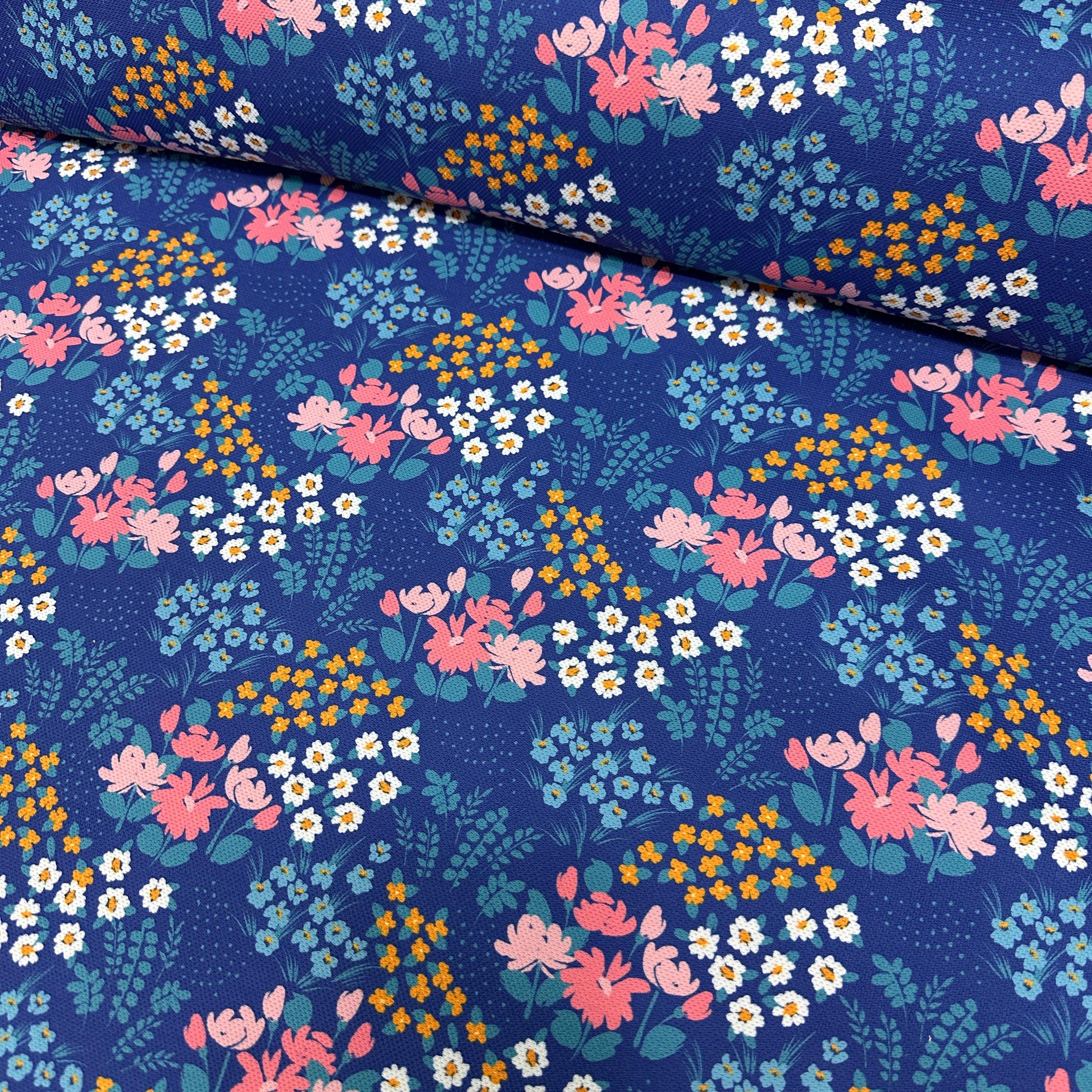 Serene Flowers Digital Printing Fabric