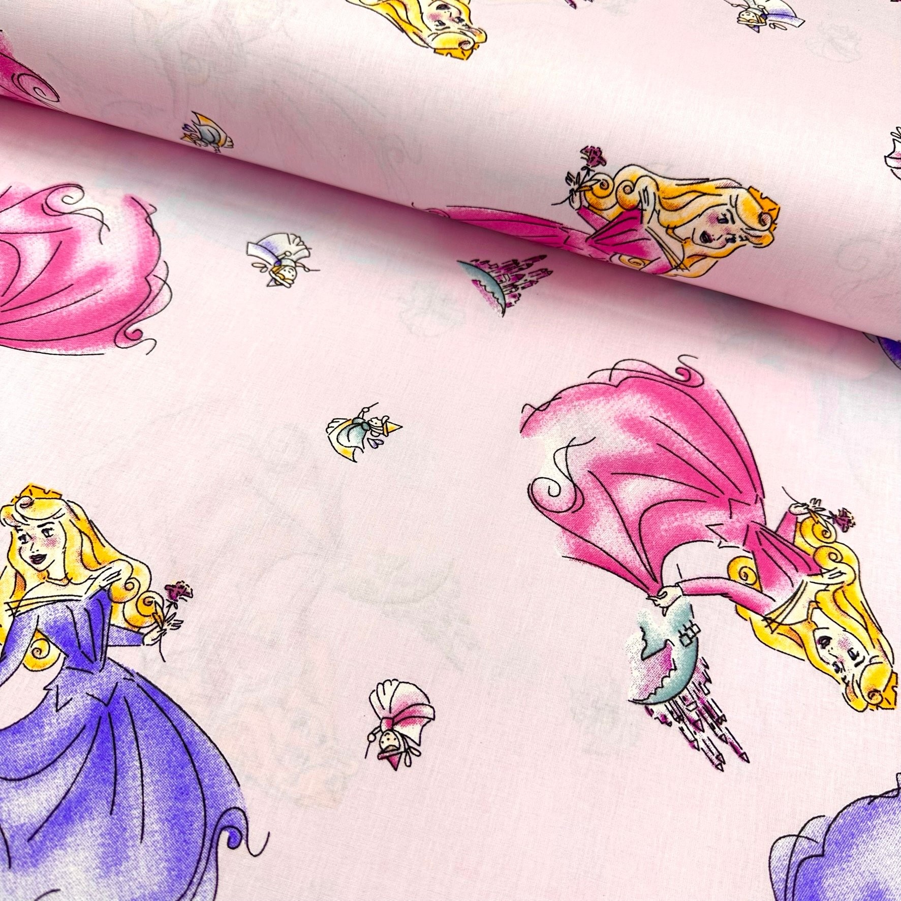 Princess Poplin Fabric In The Castle