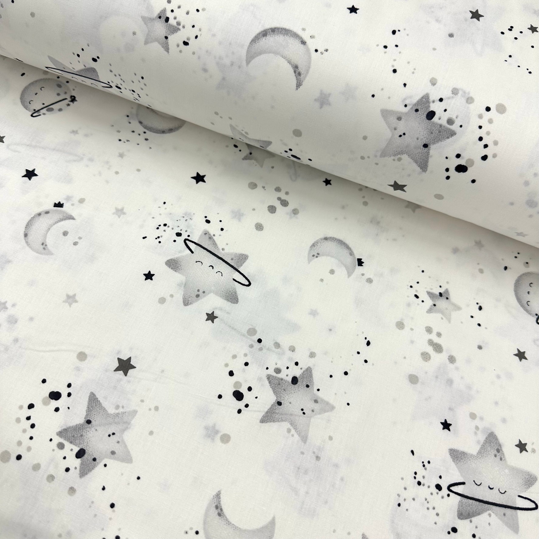 Sleeping Stars Poplin Fabric