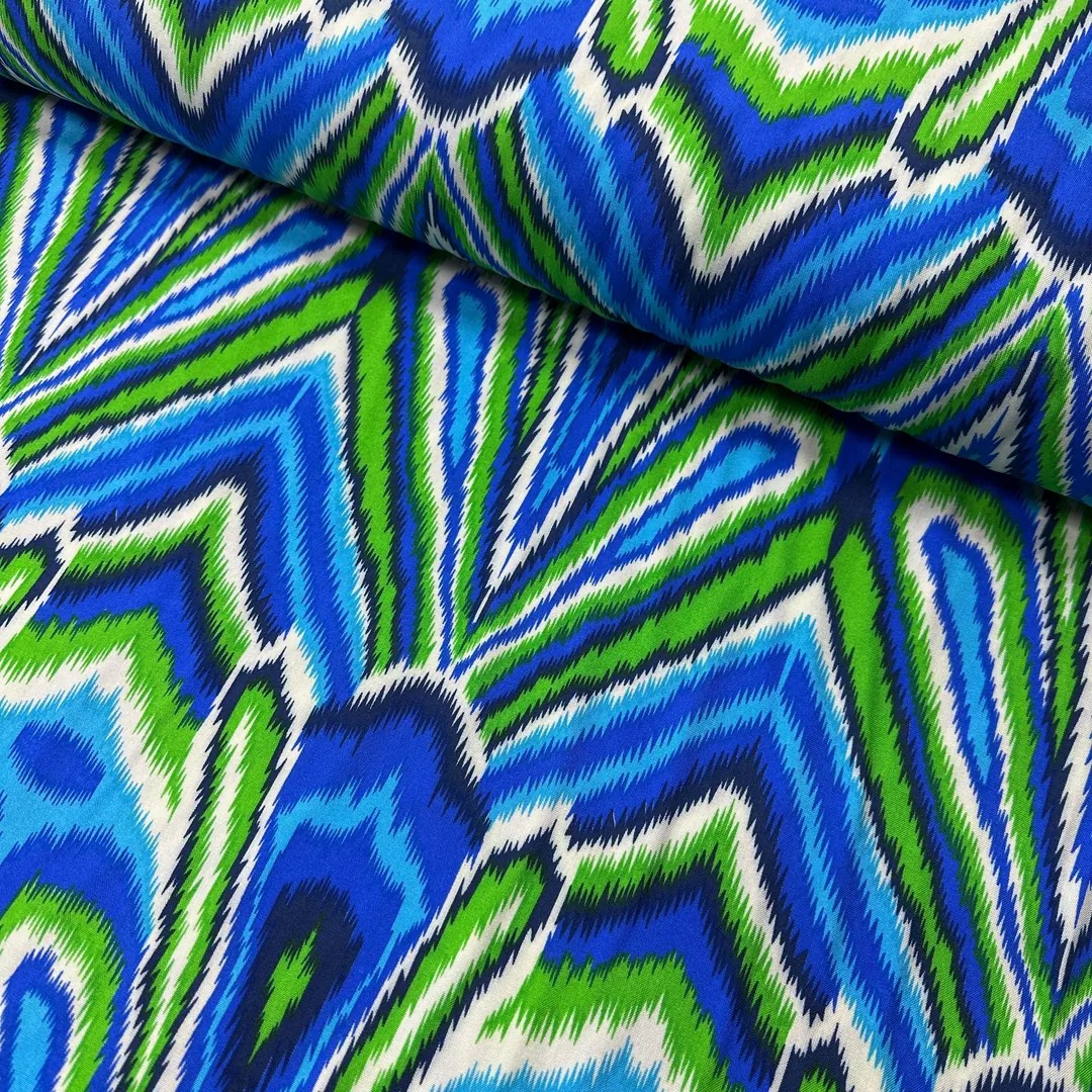 Zigzag Viscose Fabric