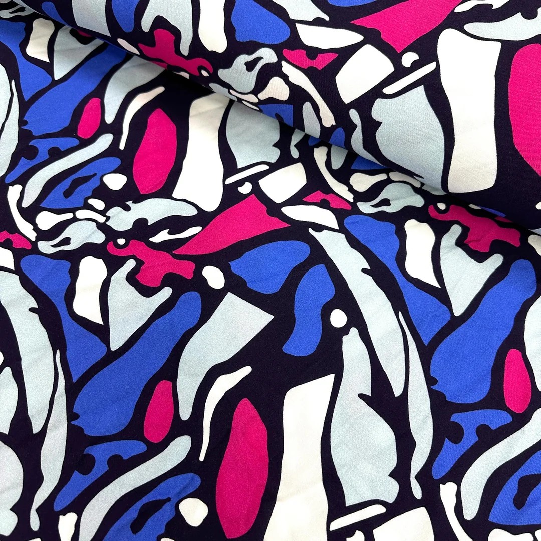 Stained Glass Viscose Fabric