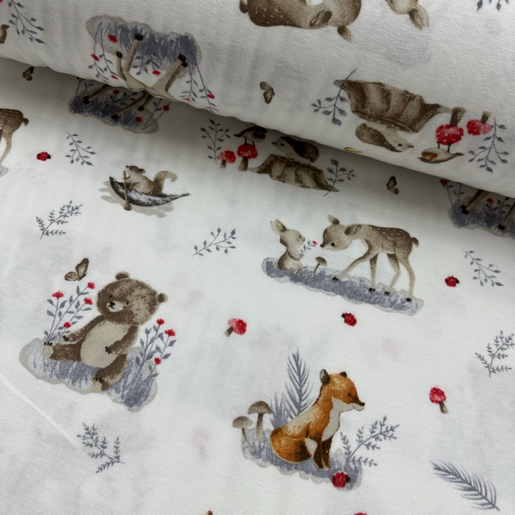 Winter Forest Flannel Fabric