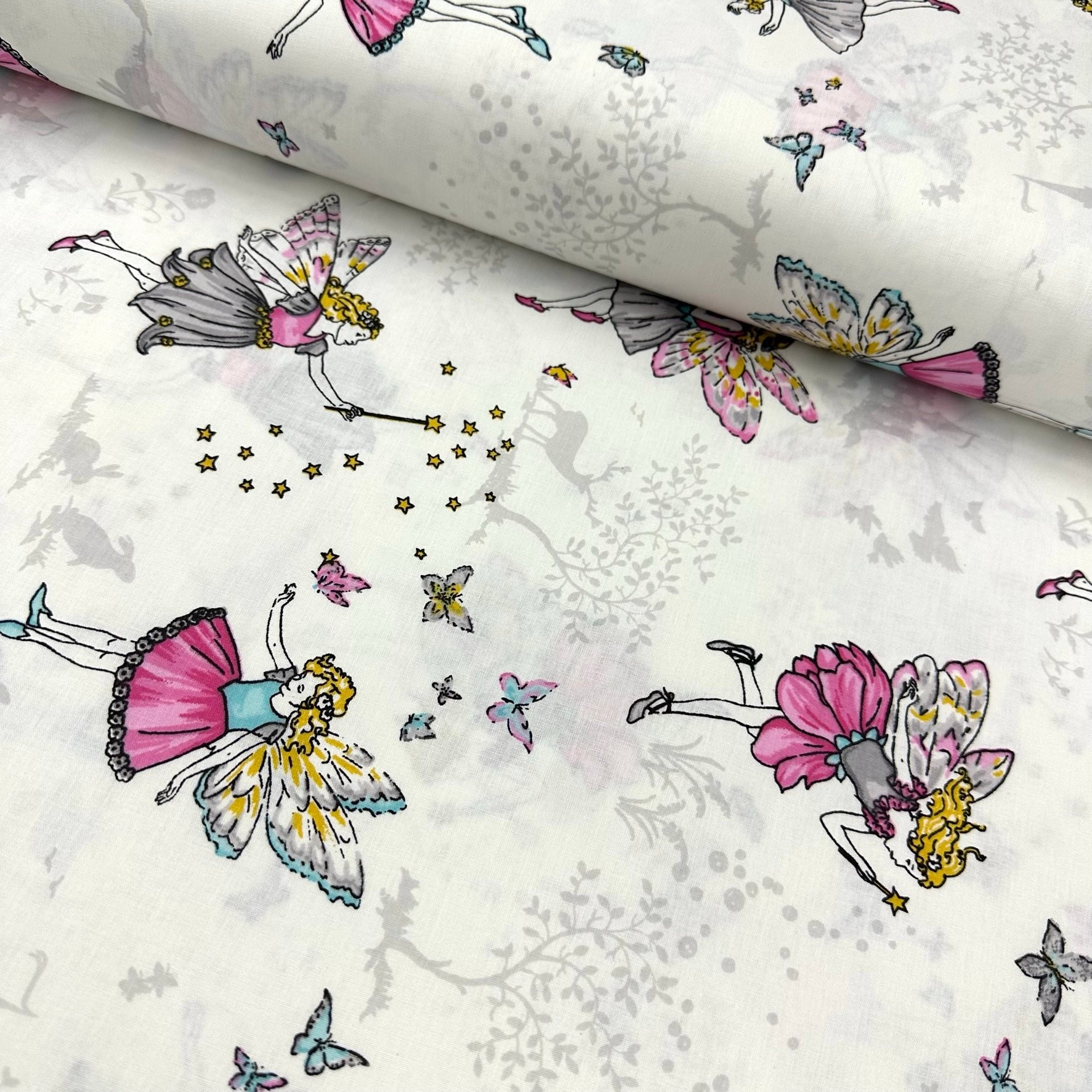 Fairy Butterfly Poplin Fabric