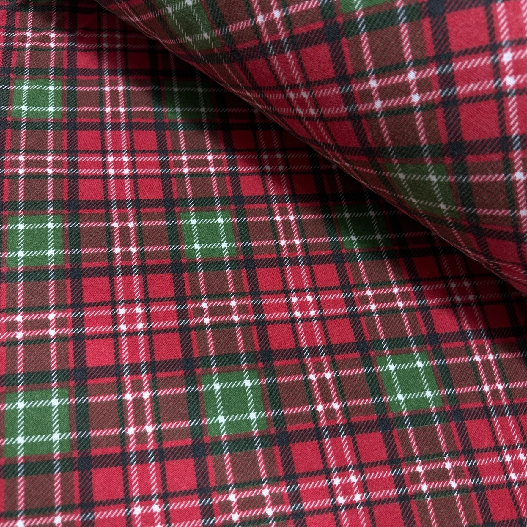 Christmas Plaids Flannel Fabric