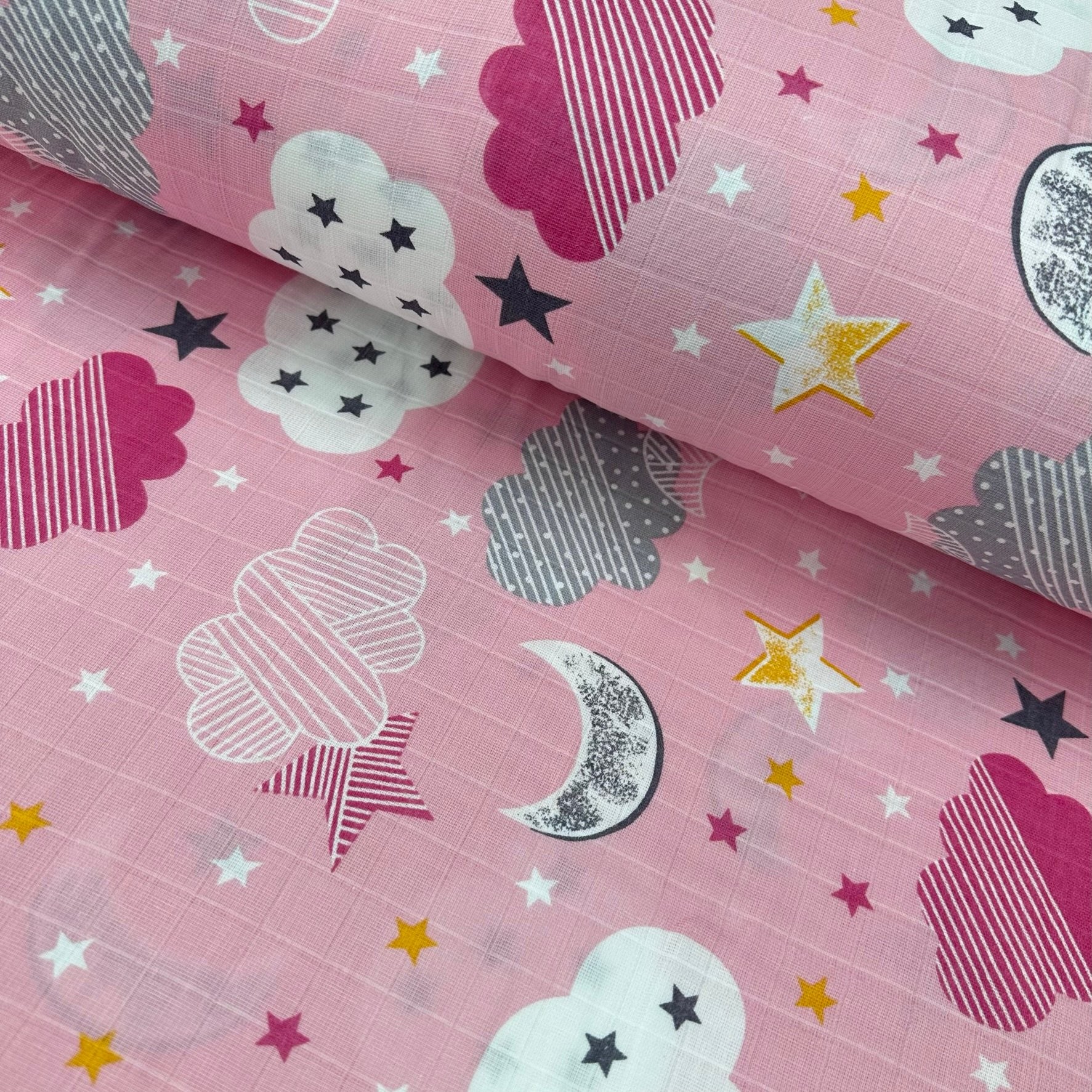 Star Night Muslin Cloth Fabric