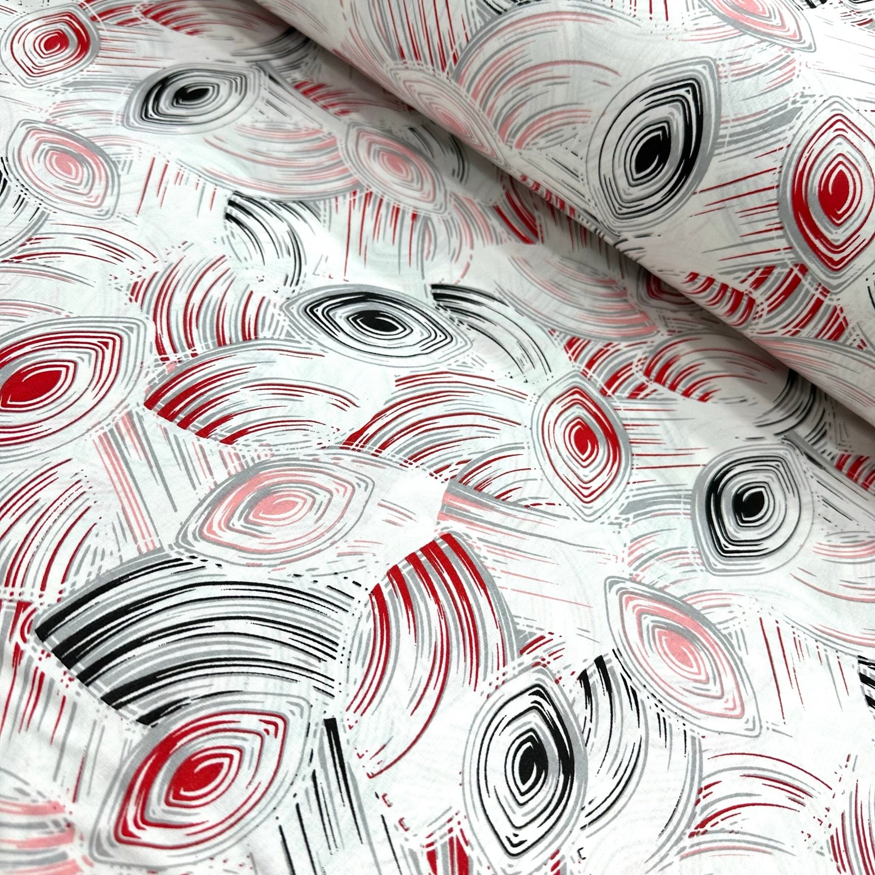 Brush Eyes Poplin Fabric