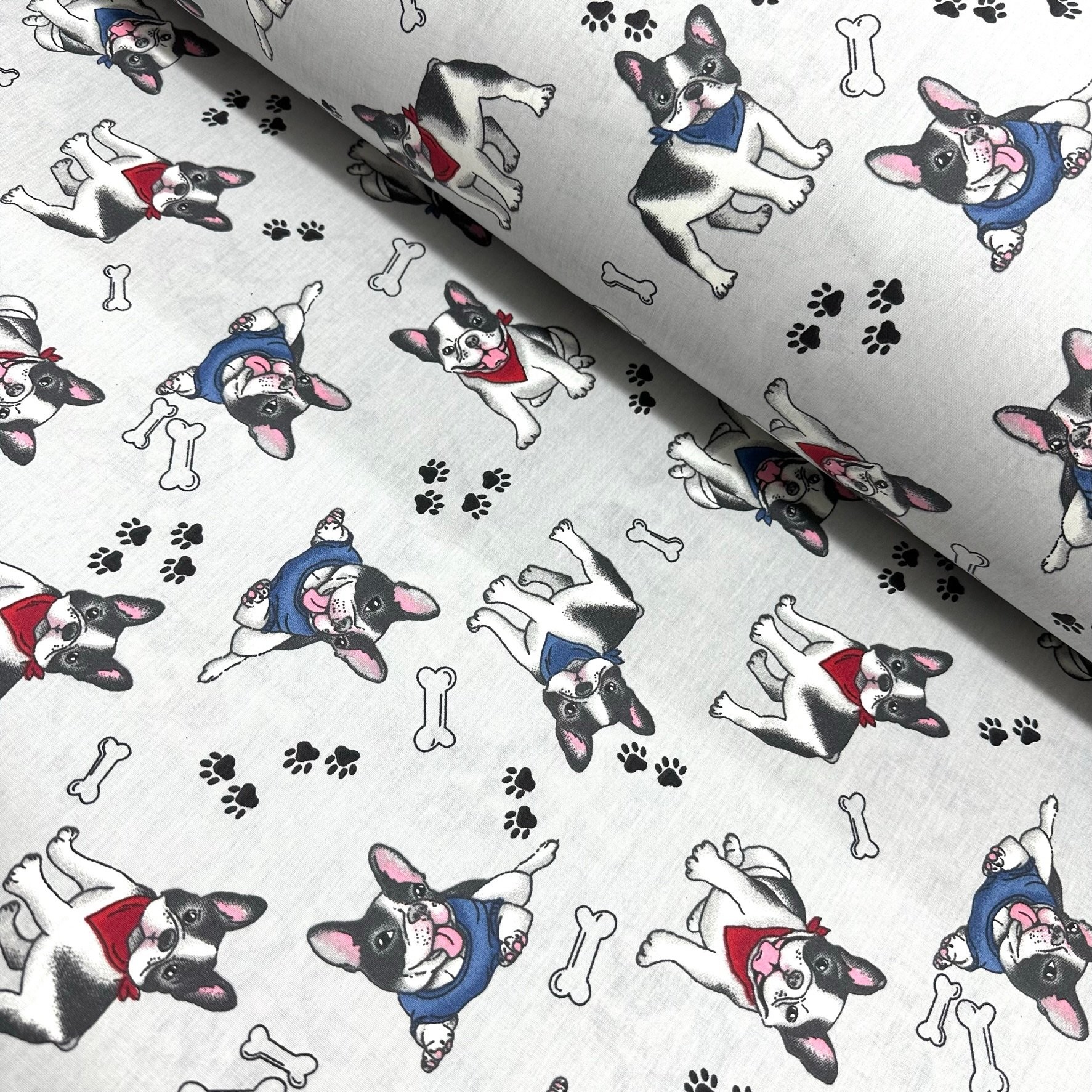 Patillary Dogs Poplin Fabric