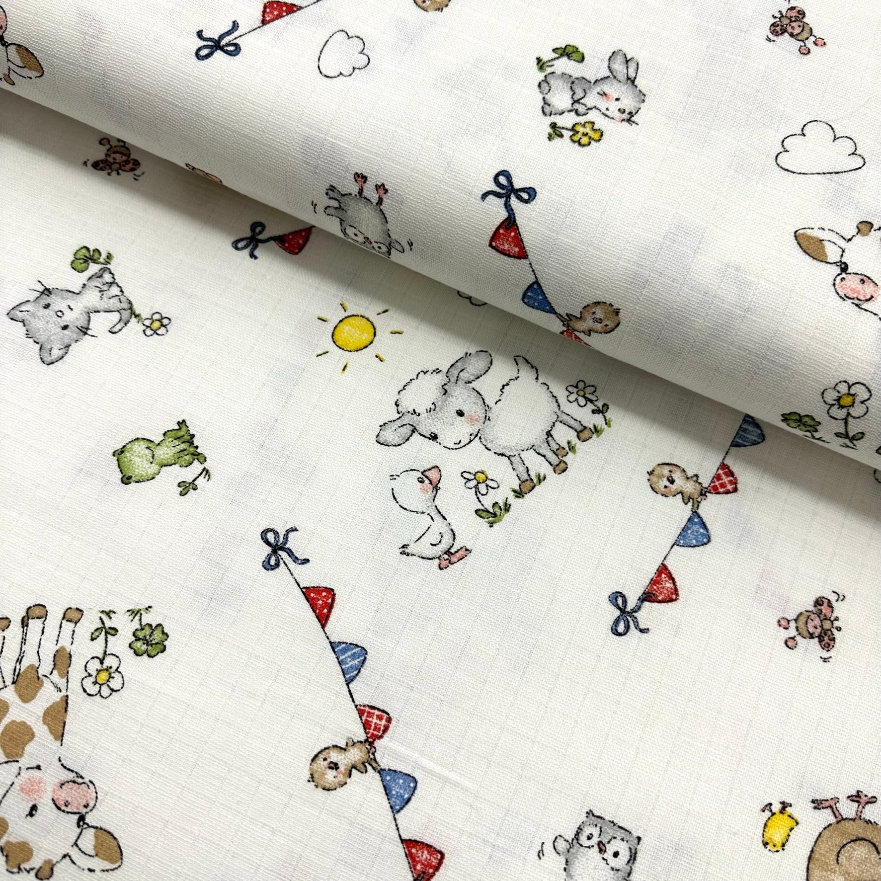 Festival Forest Muslin Cloth Fabric