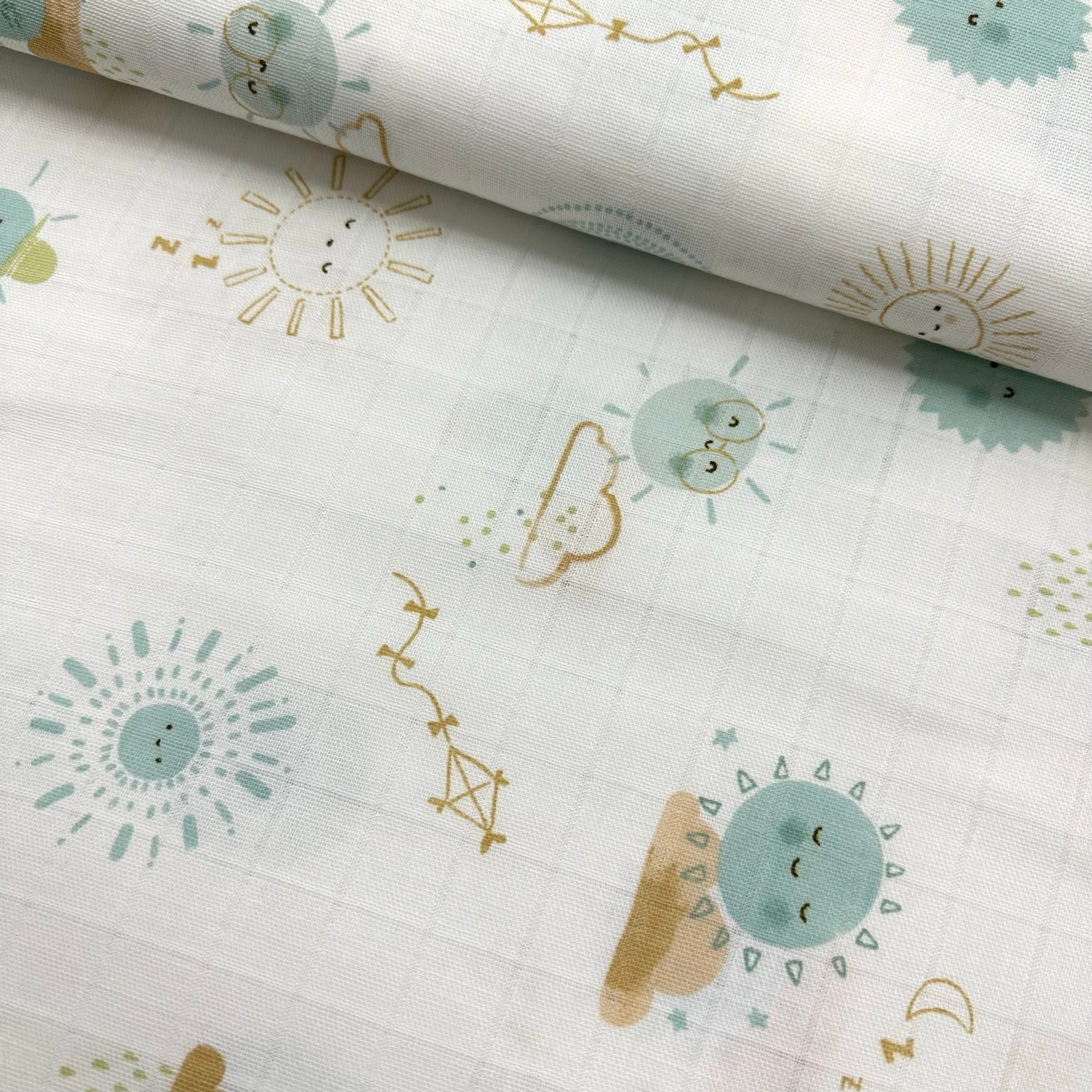 Summer Day Muslin Cloth Fabric