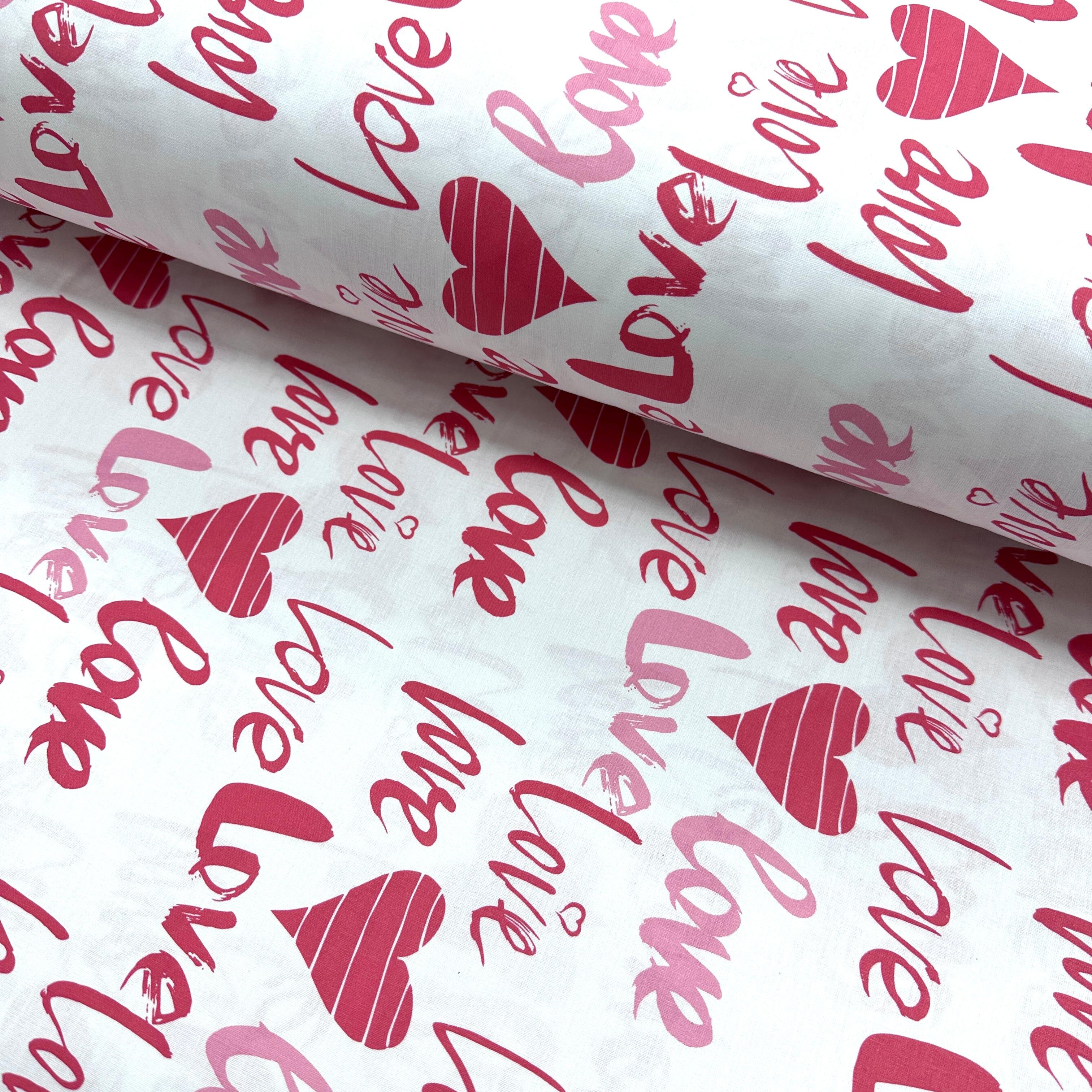 Love Poplin Fabric
