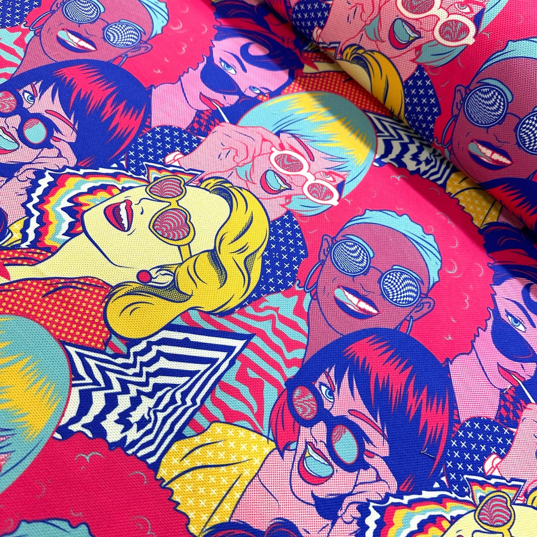 Fuschia Girls Digital Printing Fabric