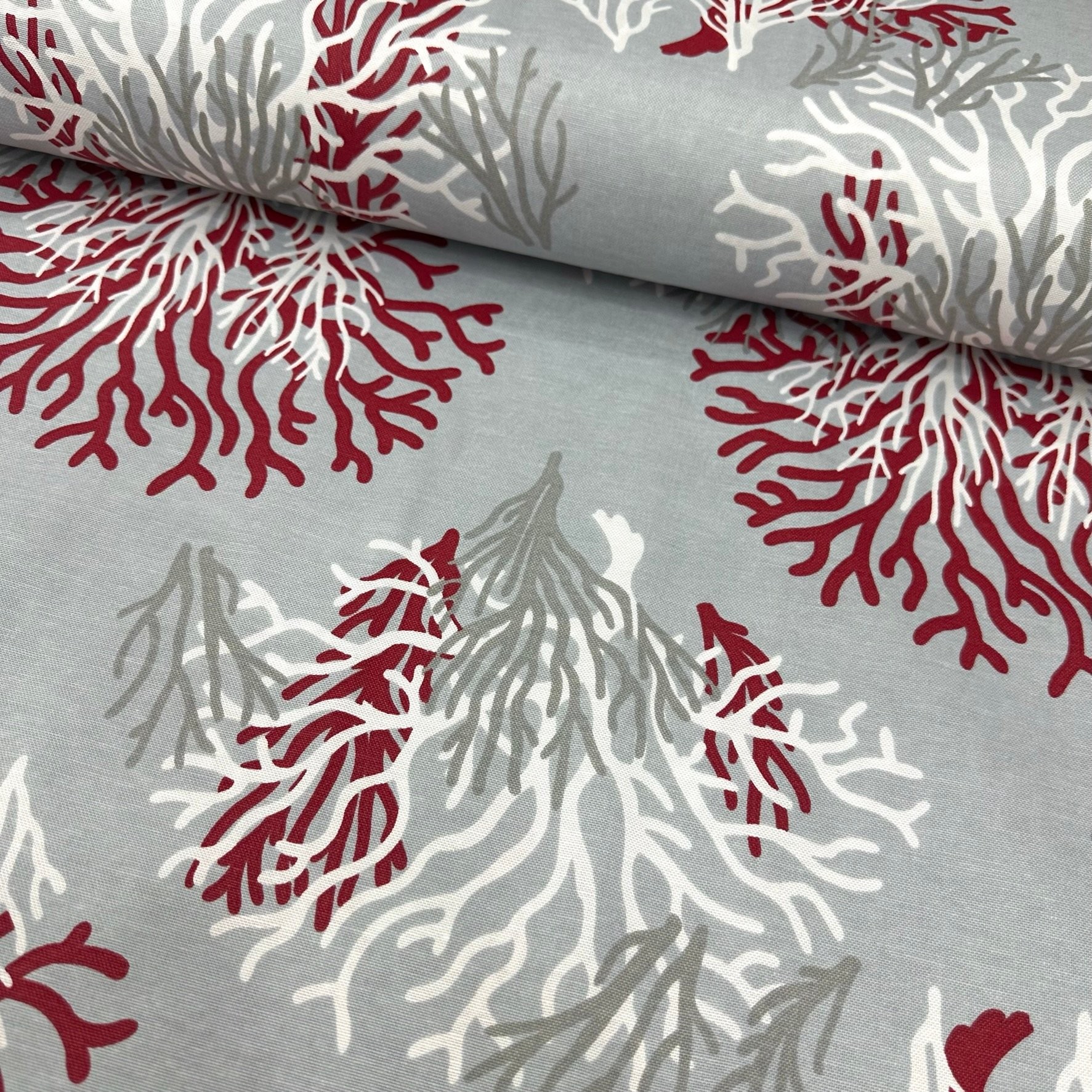 Corals Panama Linen Fabric