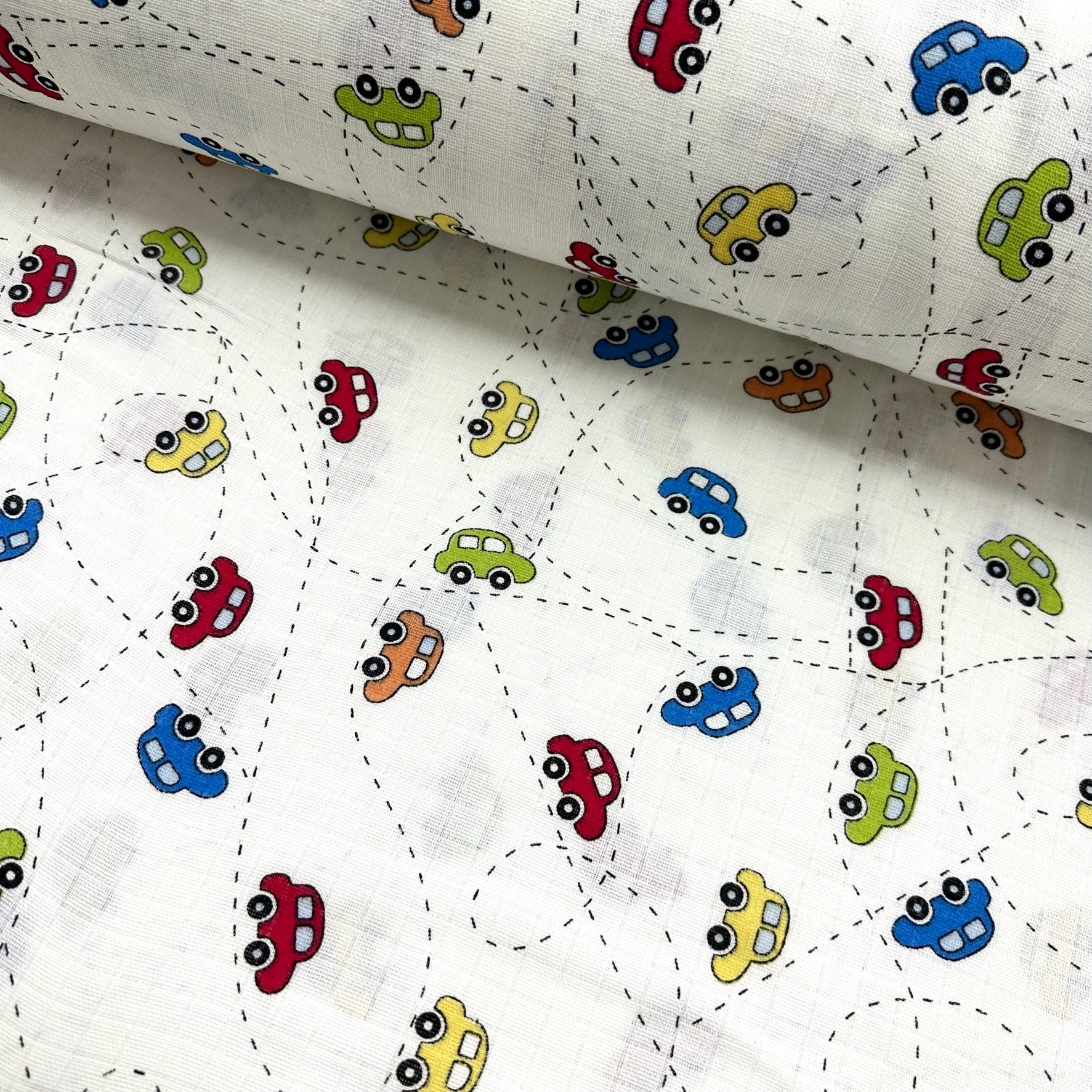 Traffic Muslin Cloth Fabric