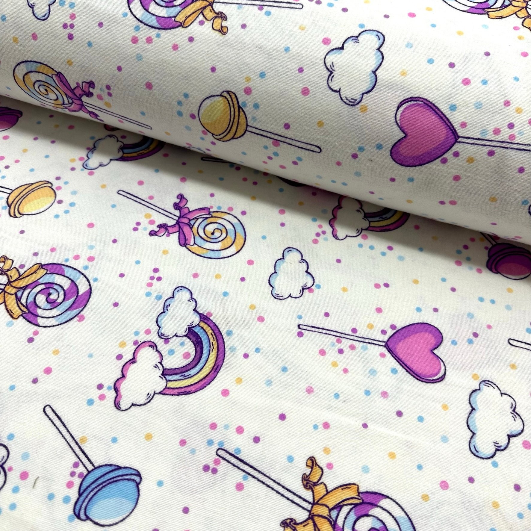 Candies Flannel Fabric