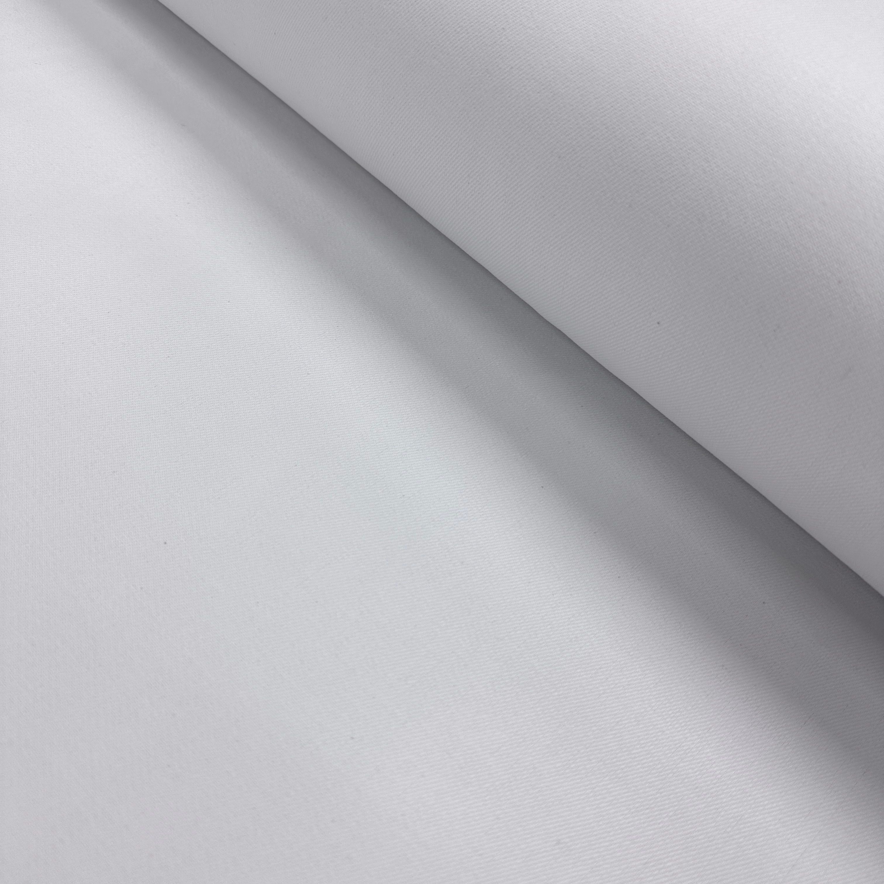 Cotton Gabardine Fabric - White